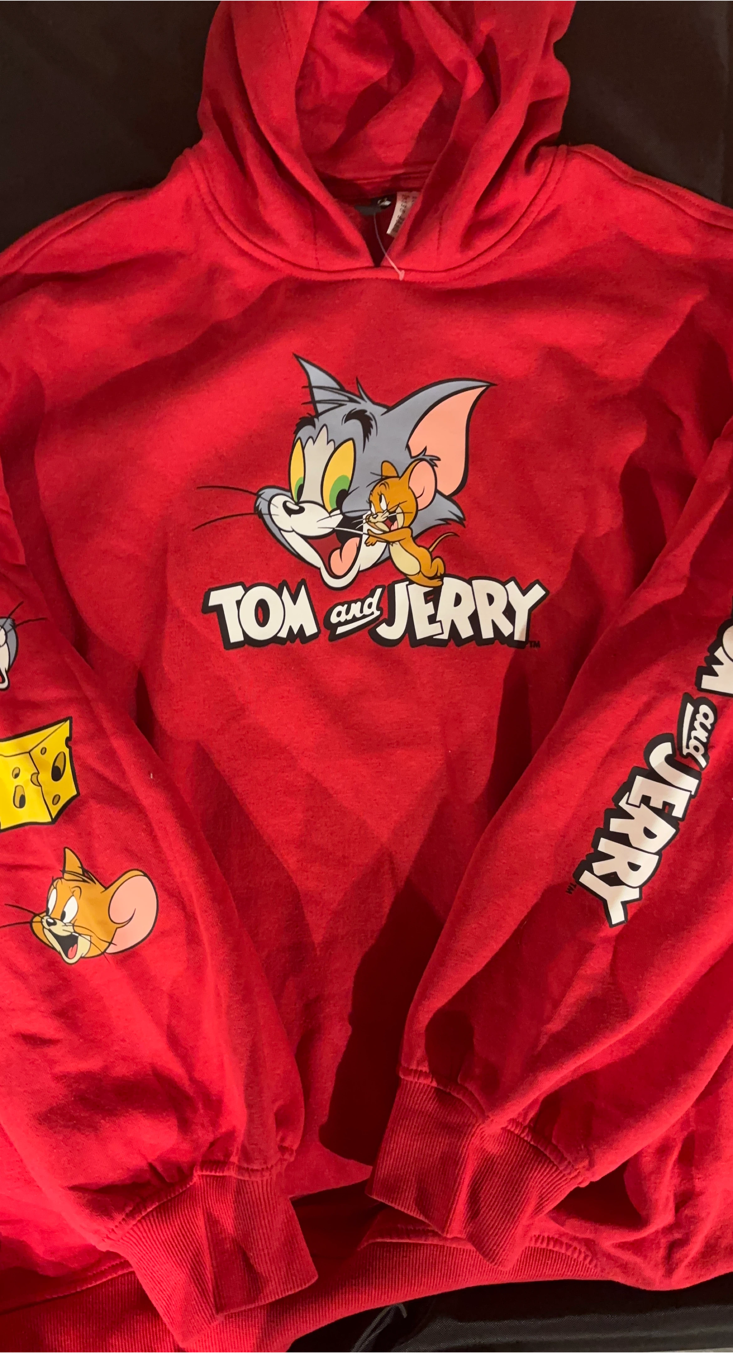 Red Tom and Jerry Hoodie