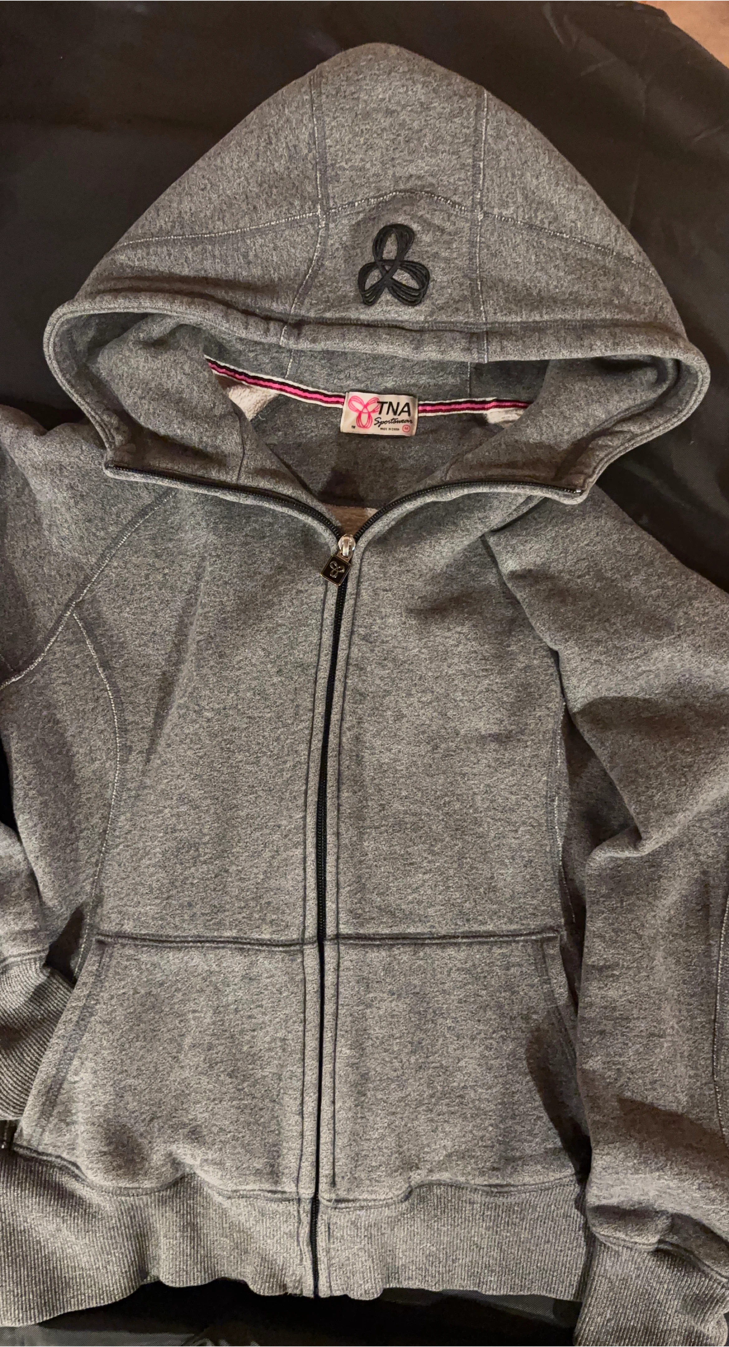 TNA Sportswear Grey Zip-Up Hoodie