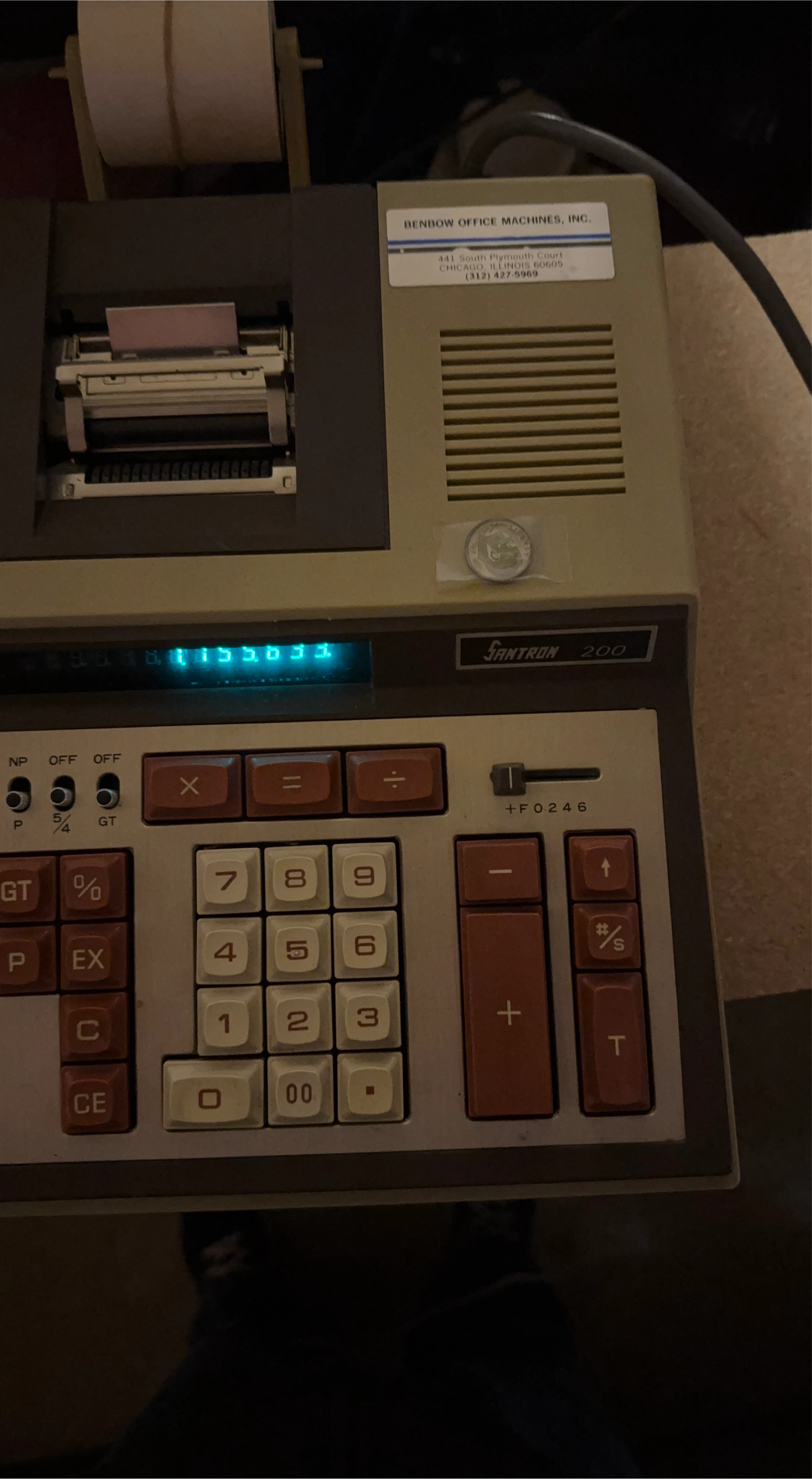Santron 200 Printing Calculator
