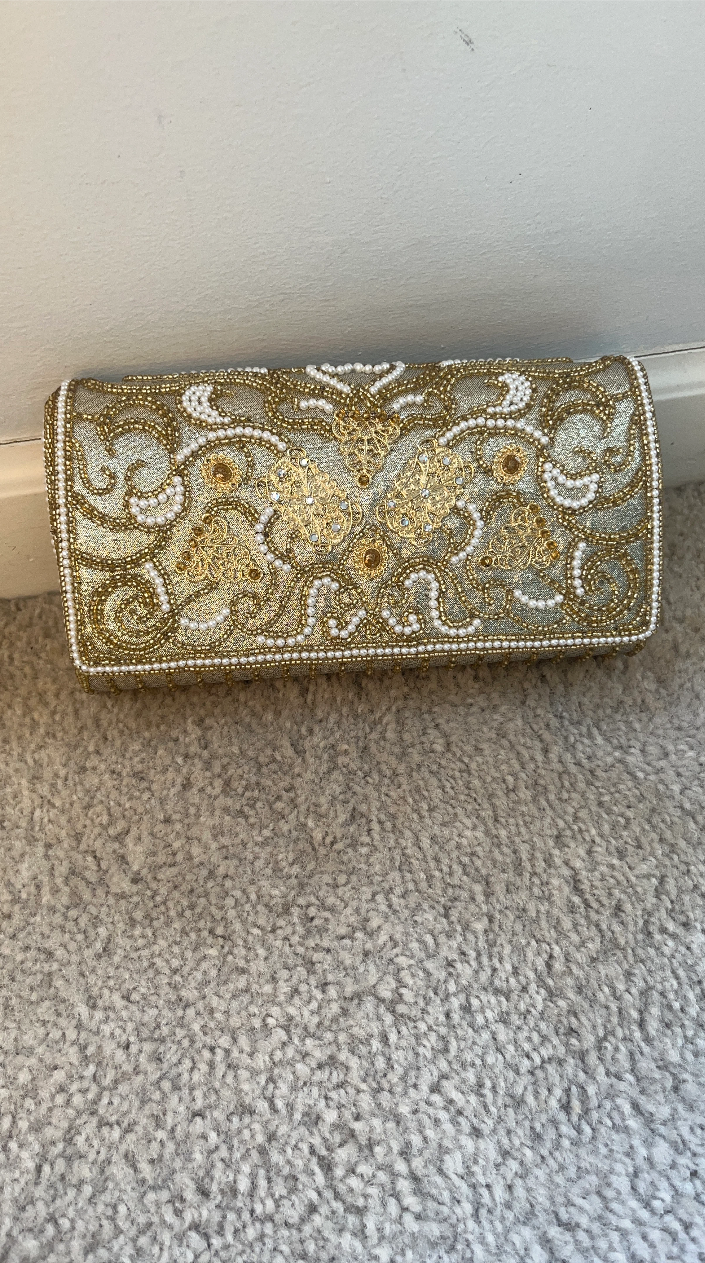 Beaded Clutch Handbag