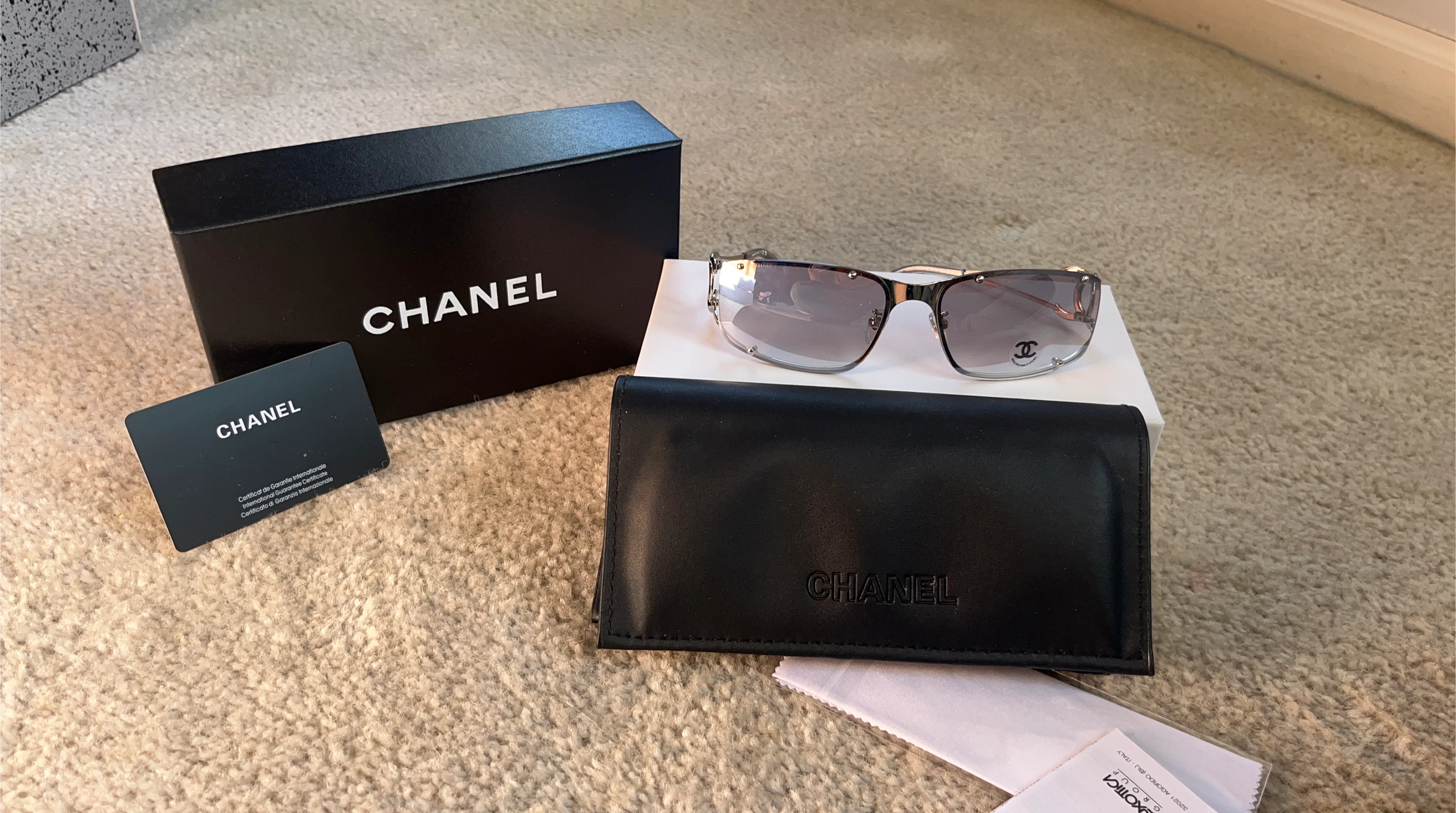 Chanel Sunglasses with Case and Box