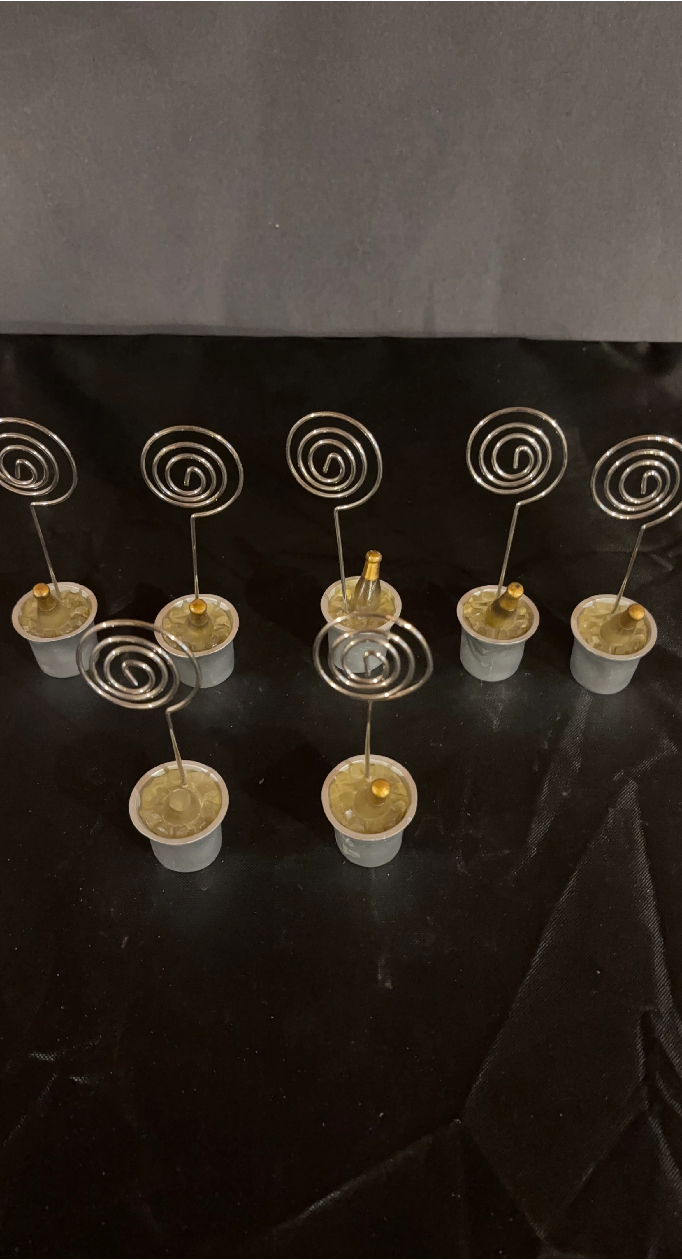 Set of 8 Table Number Holders / Photo Clips