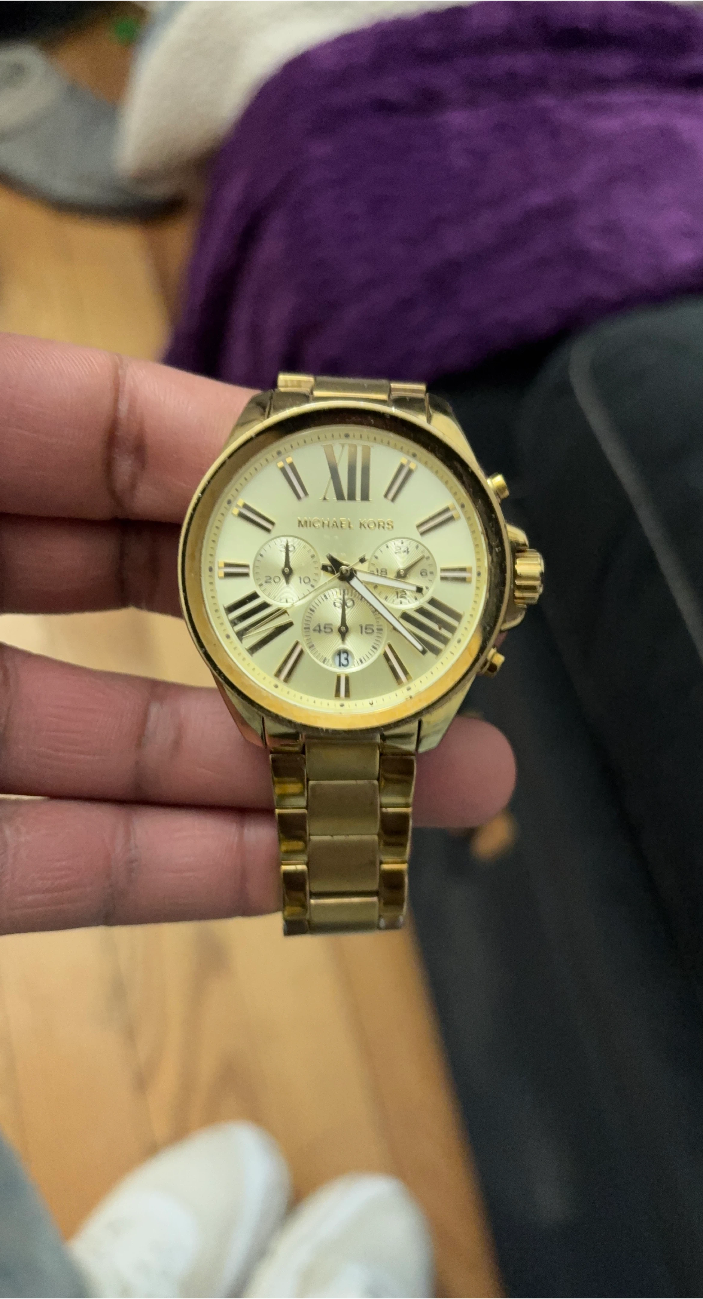 Michael Kors Gold Chronograph Watch