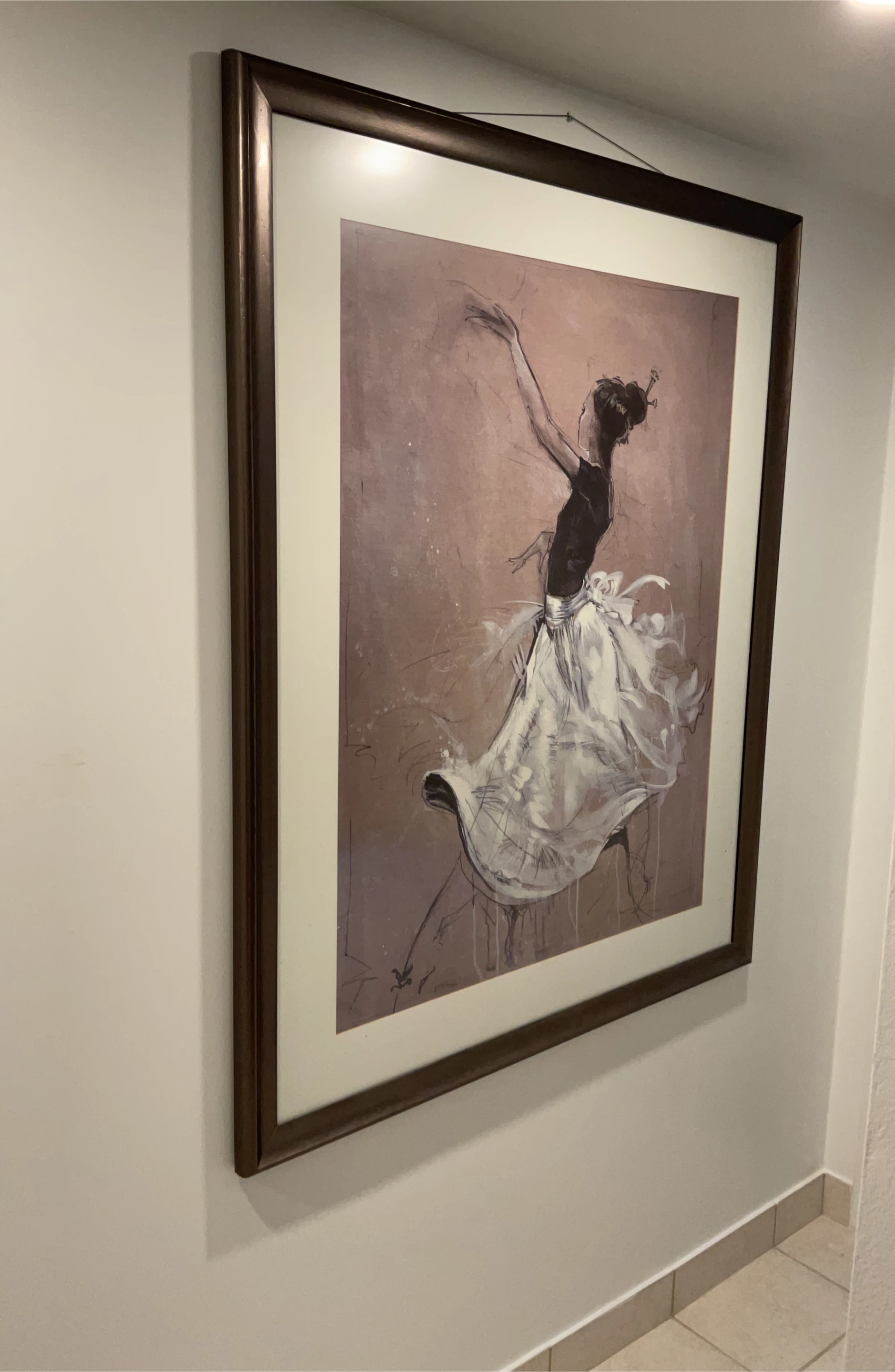 Framed Art Print of a Ballerina