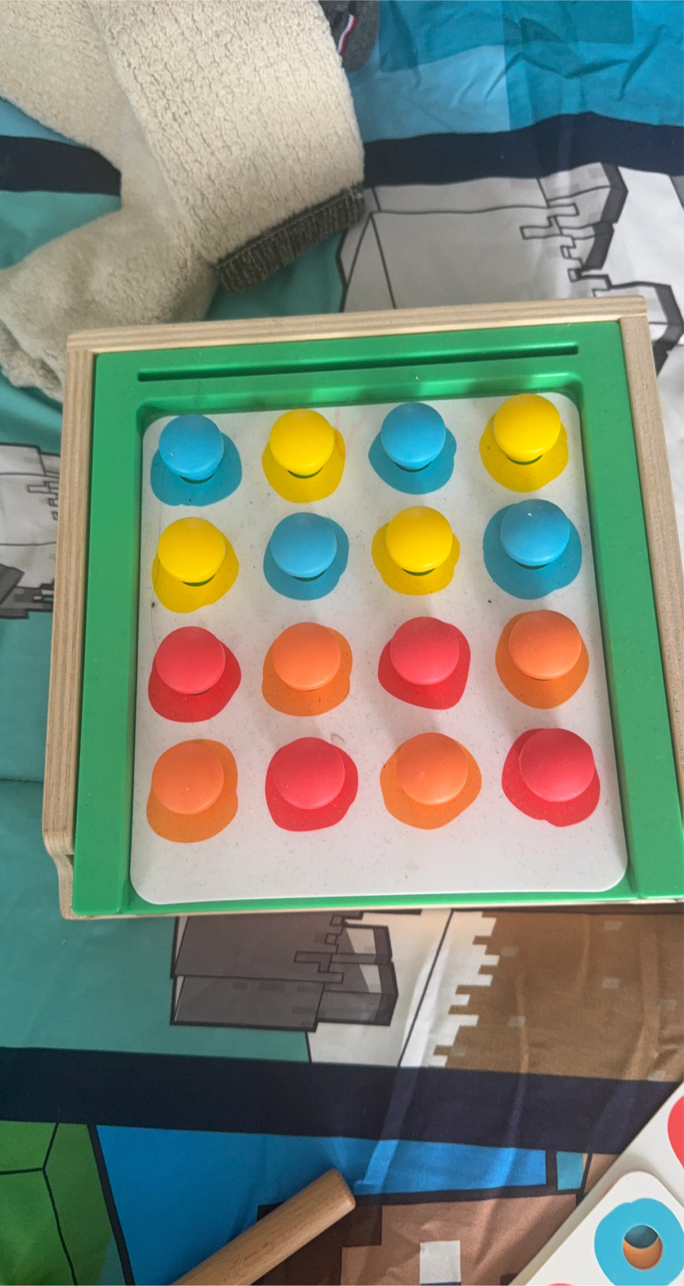LOVEVERY Wooden Toy Pounding Board with Balls