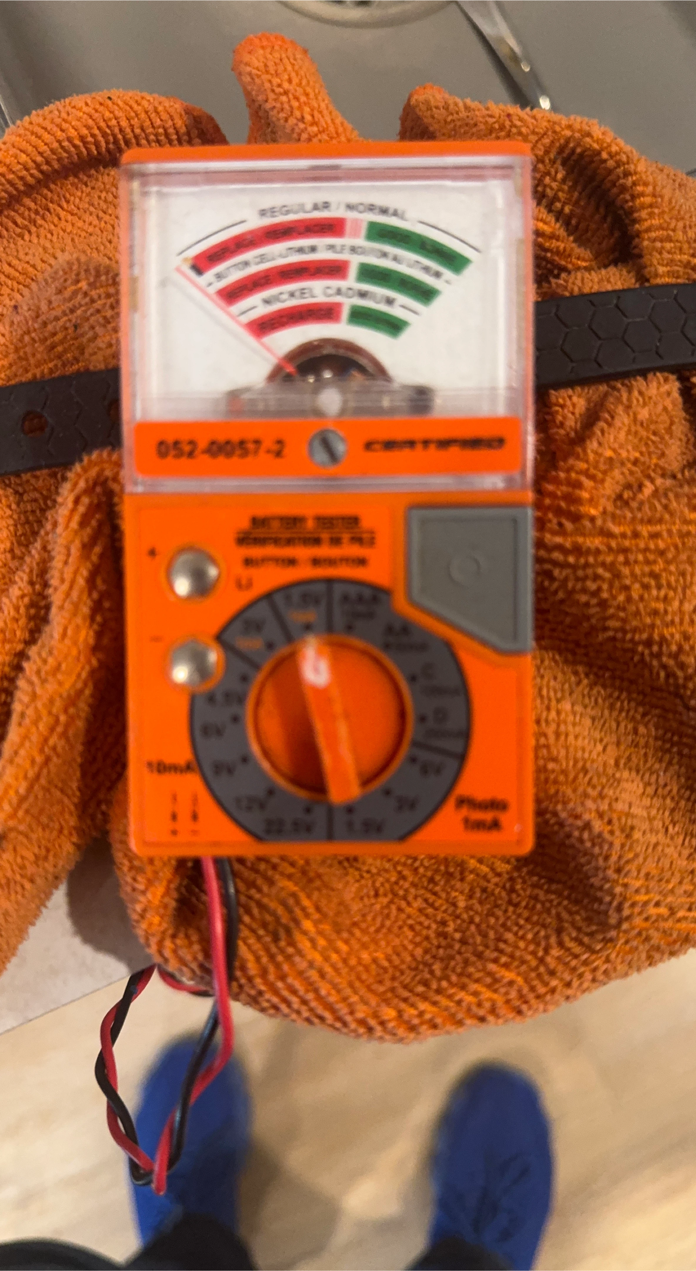 CERTIFIED Battery Tester 052-0057-2