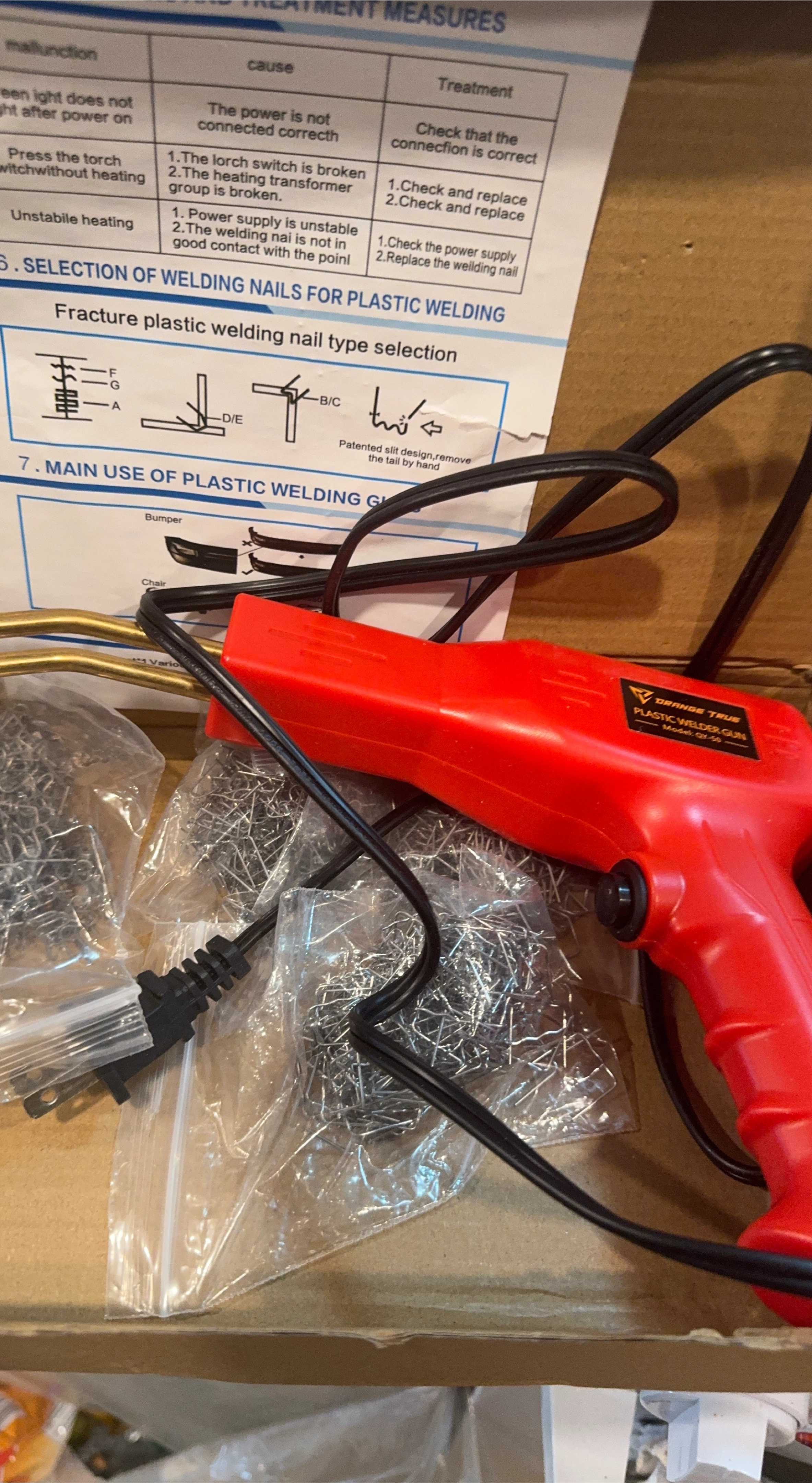 Orange True Plastic Welder Gun Model: Qr-50