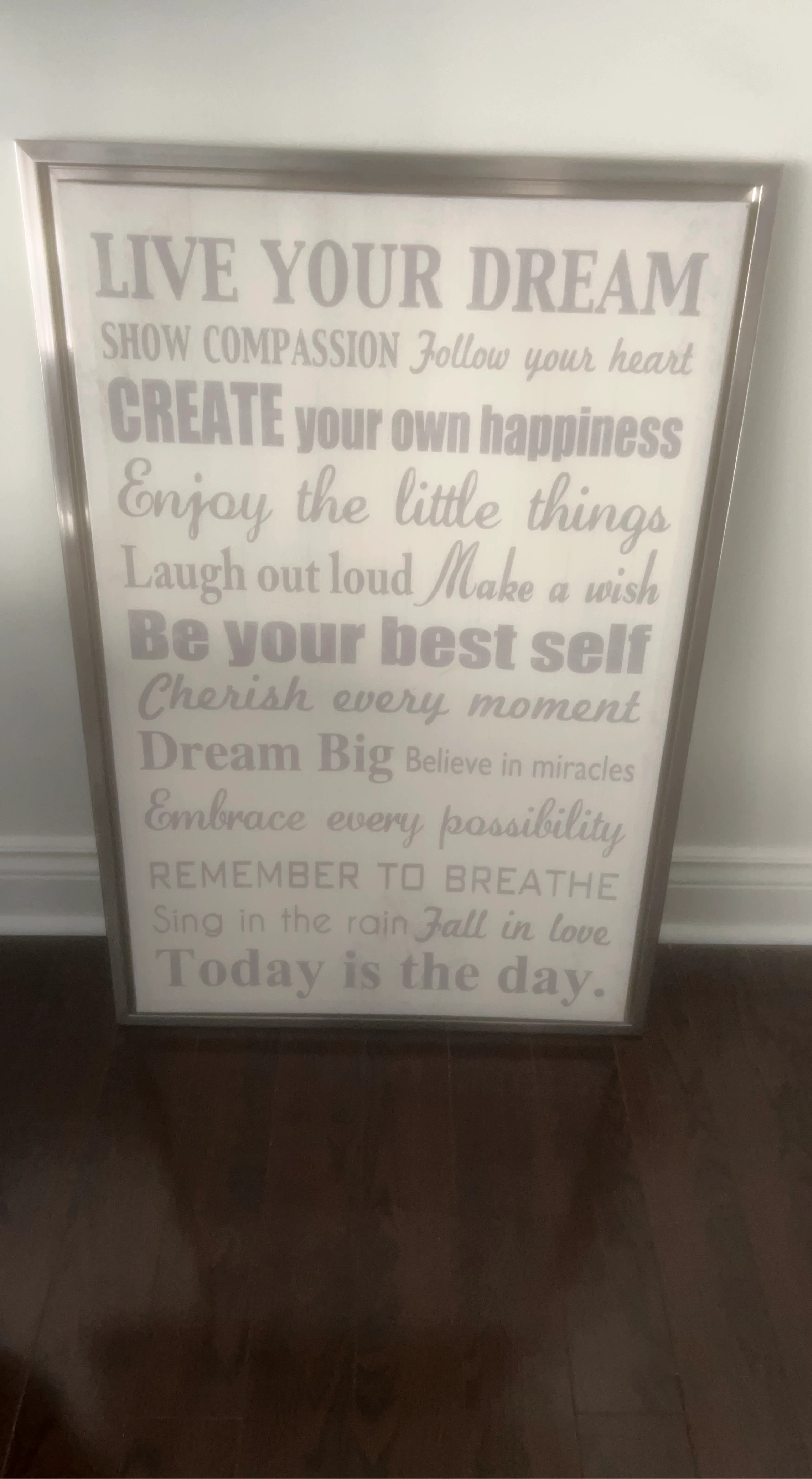 Inspirational Wall Art - Live Your Dream