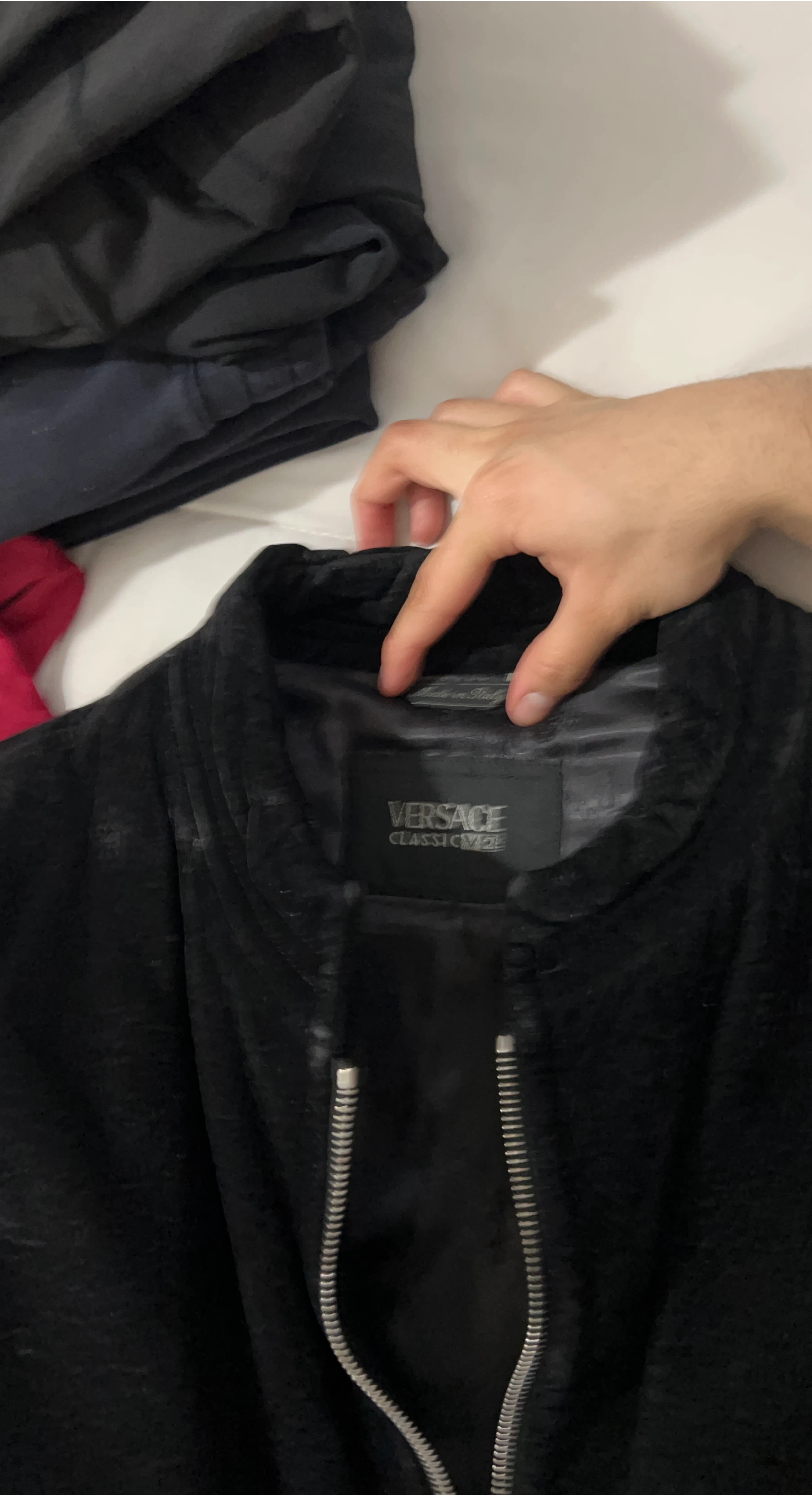 Versace Classic V2 Black Leather Jacket