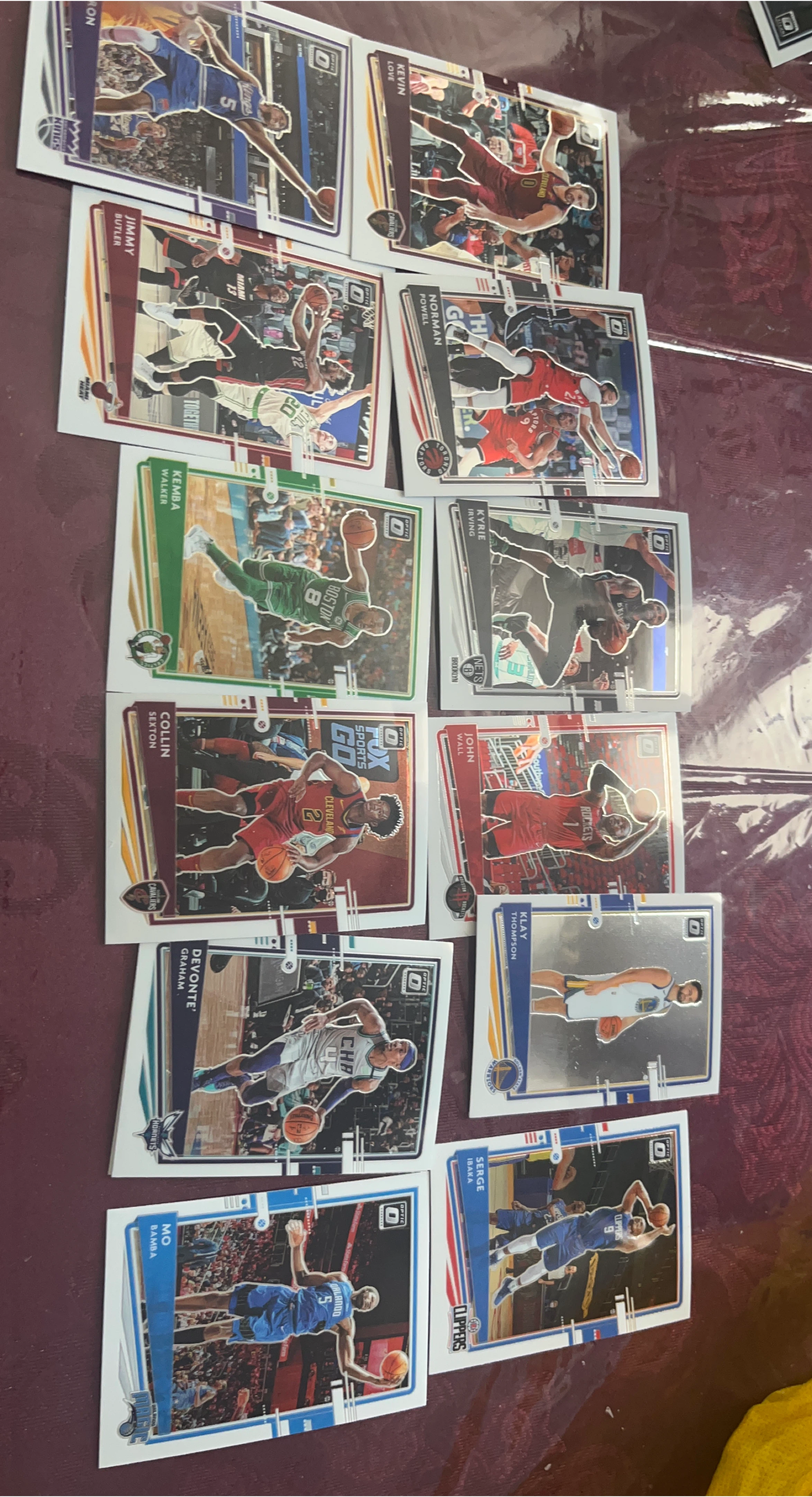2020-21 Panini Optic NBA Basketball Cards Lot