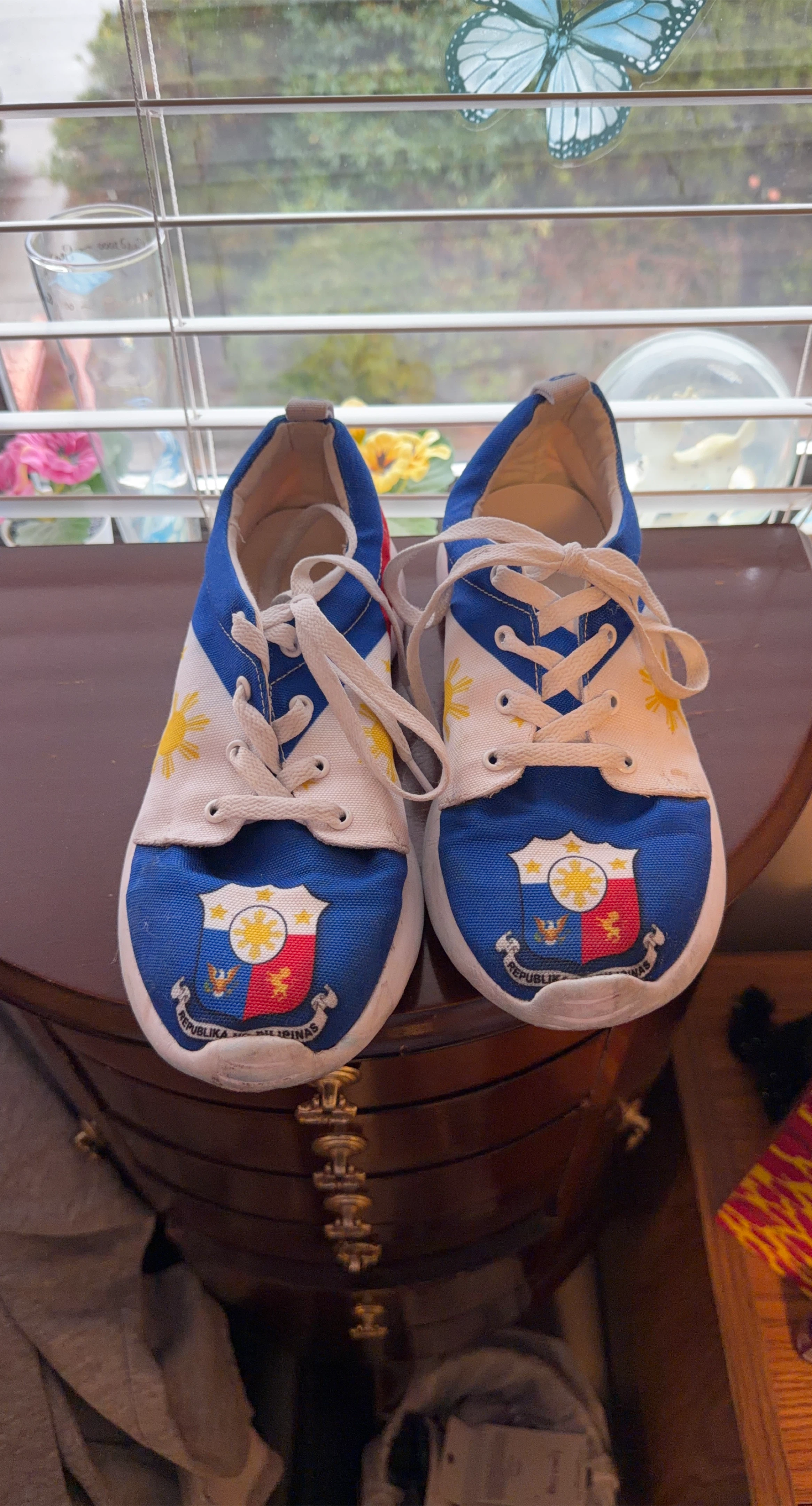 Philippines Flag Design Sneakers Size 9.5