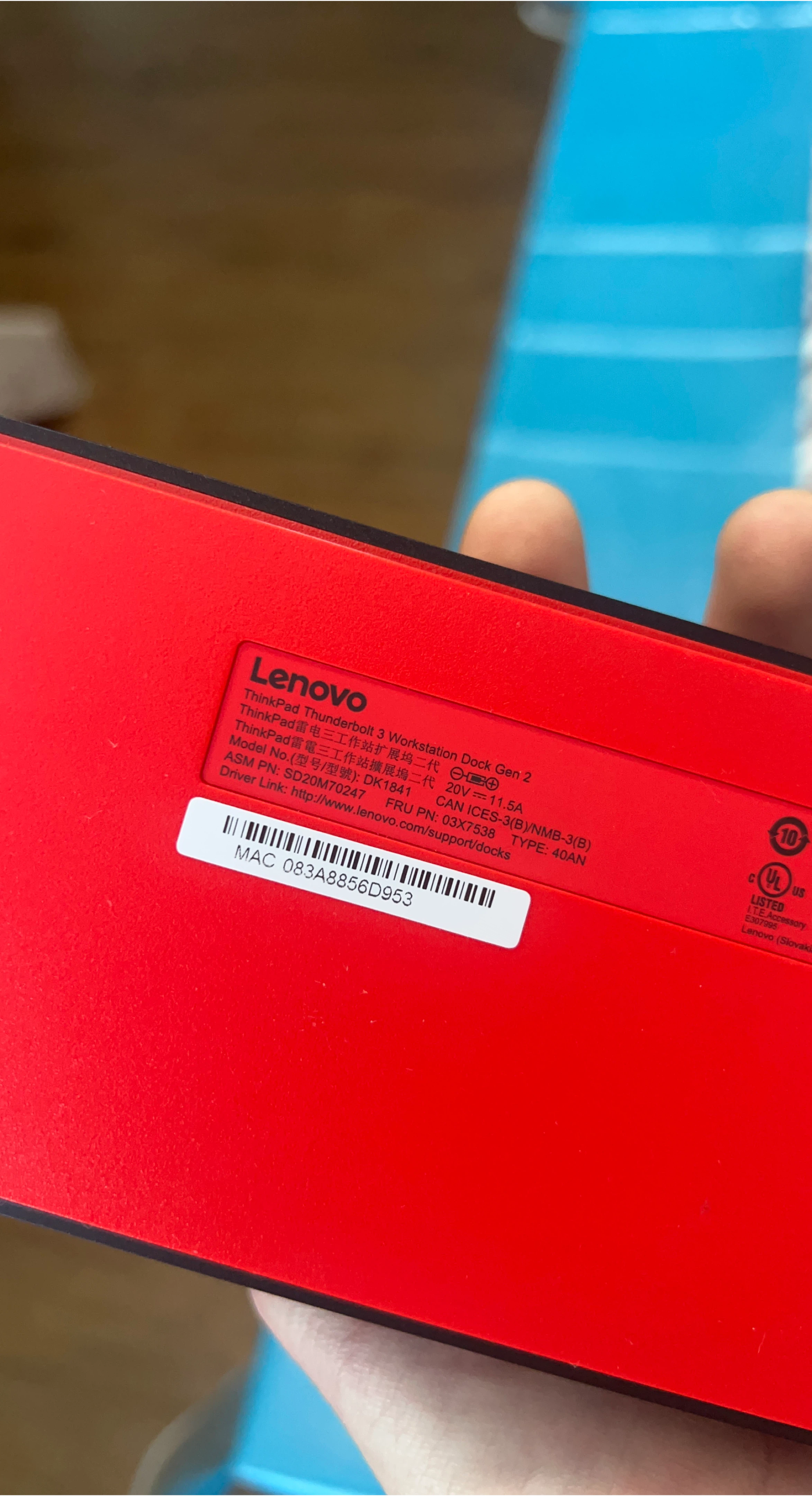 “New” Lenovo ThinkPad Thunderbolt 3 Workstation Dock Gen 2 - photo 2