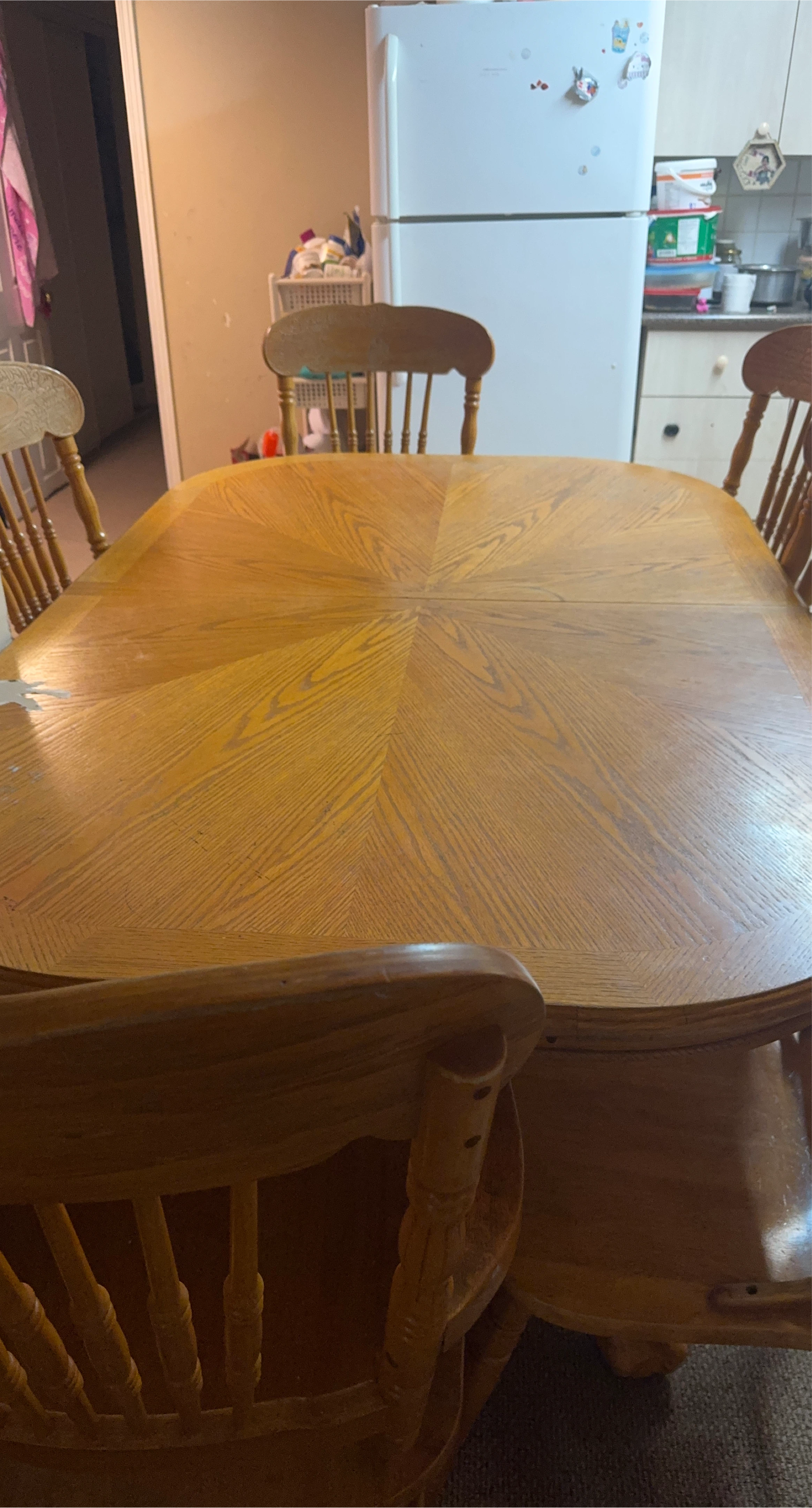Wooden Dining Table and Chairs Set
