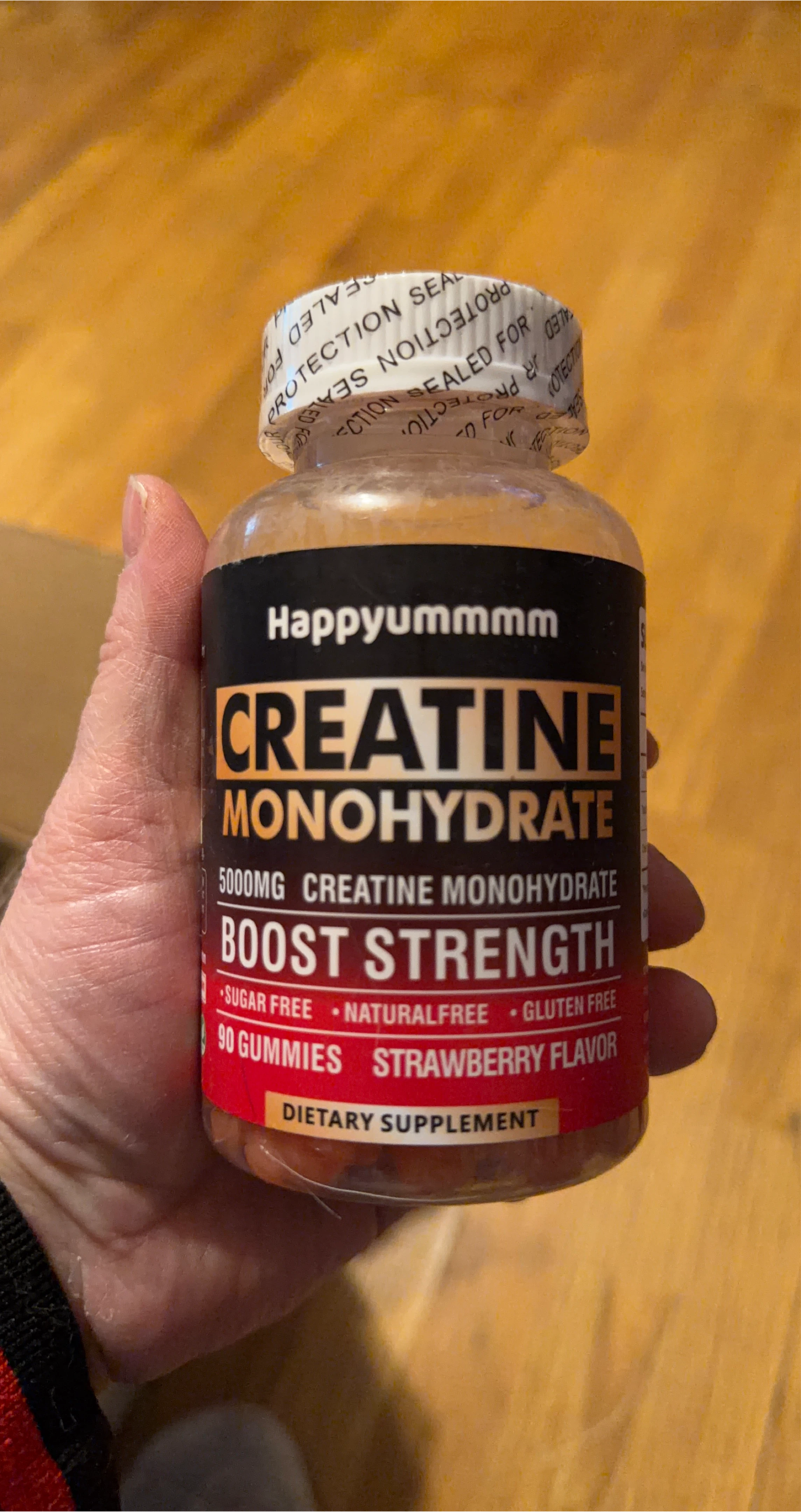 Happyyumm Creatine Monohydrate Gummies - Strawberry Flavor