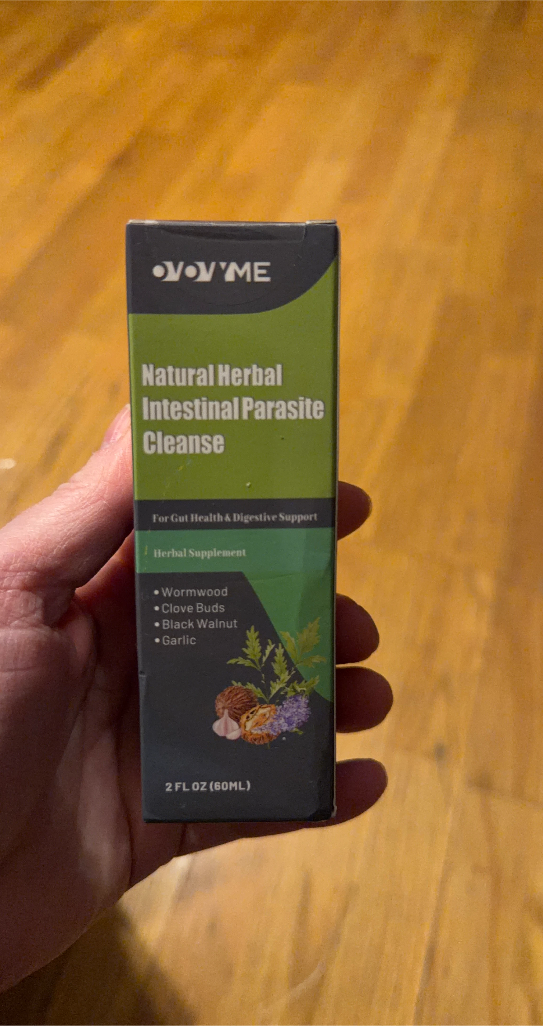 OVOV ME Natural Herbal Intestinal Parasite Cleanse 2 FL OZ