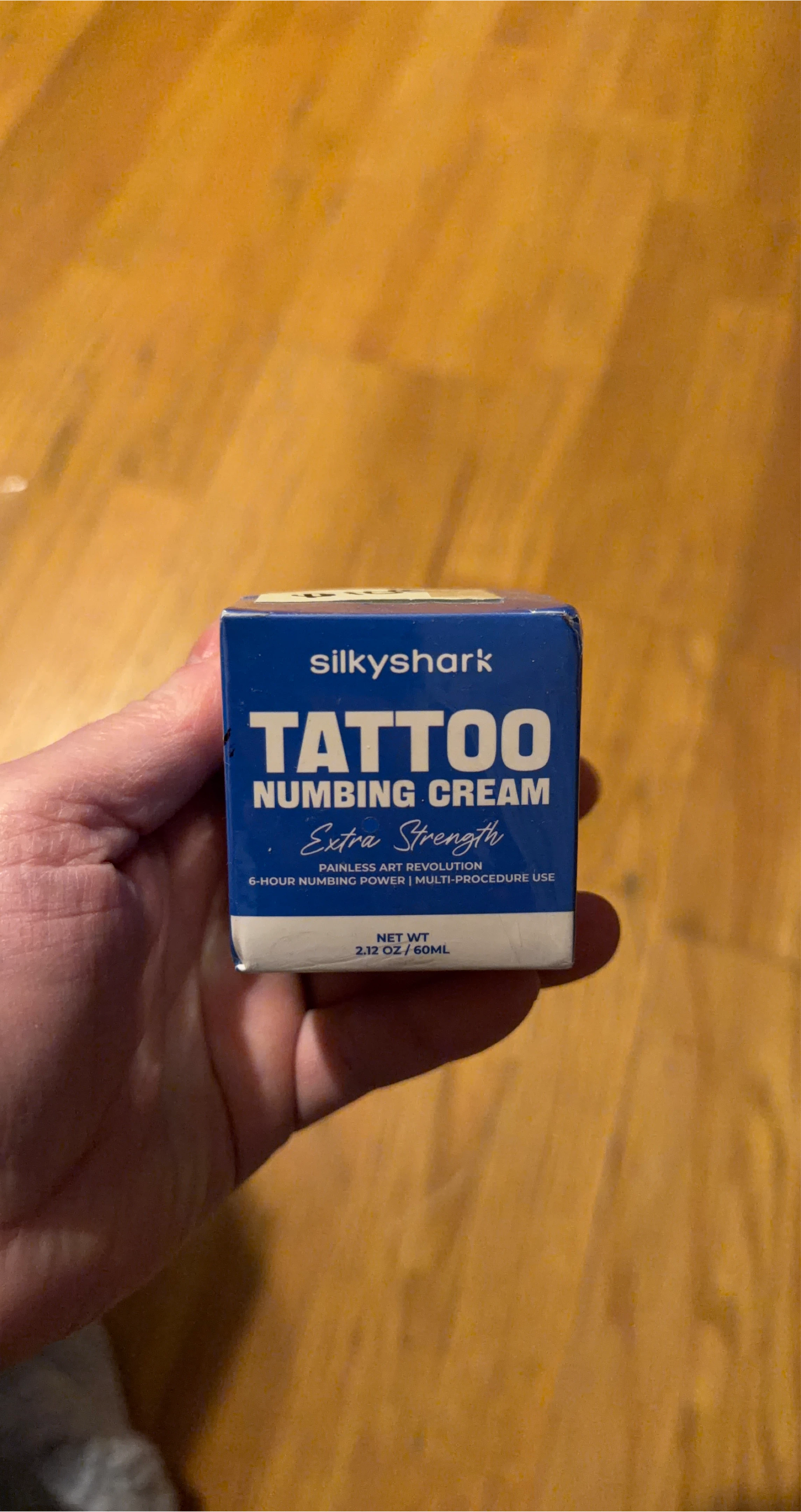 SilkyShark Tattoo Numbing Cream Extra Strength 2.12 oz