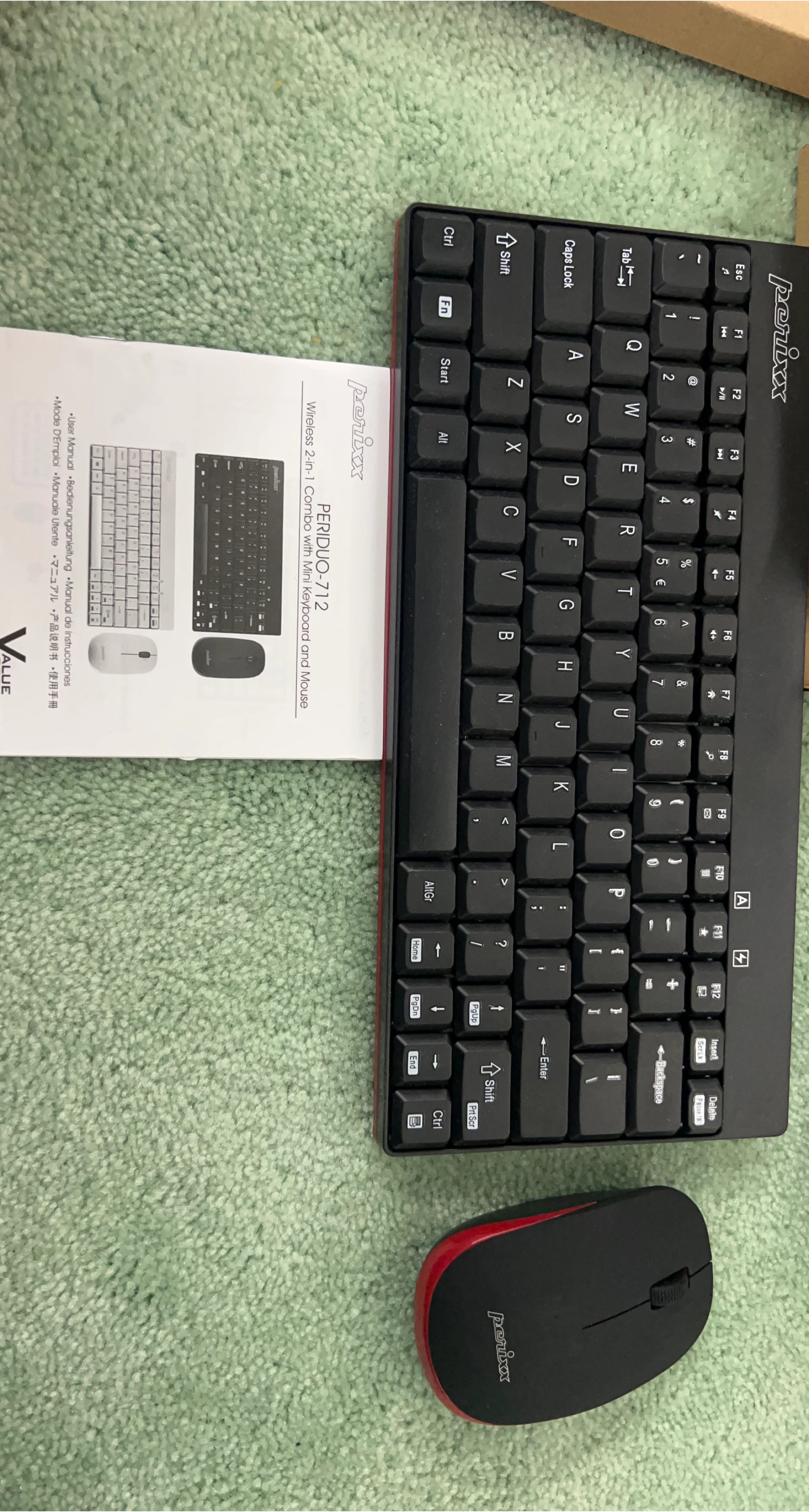 Perixx PERIDUO-712 Wireless Keyboard and Mouse Combo