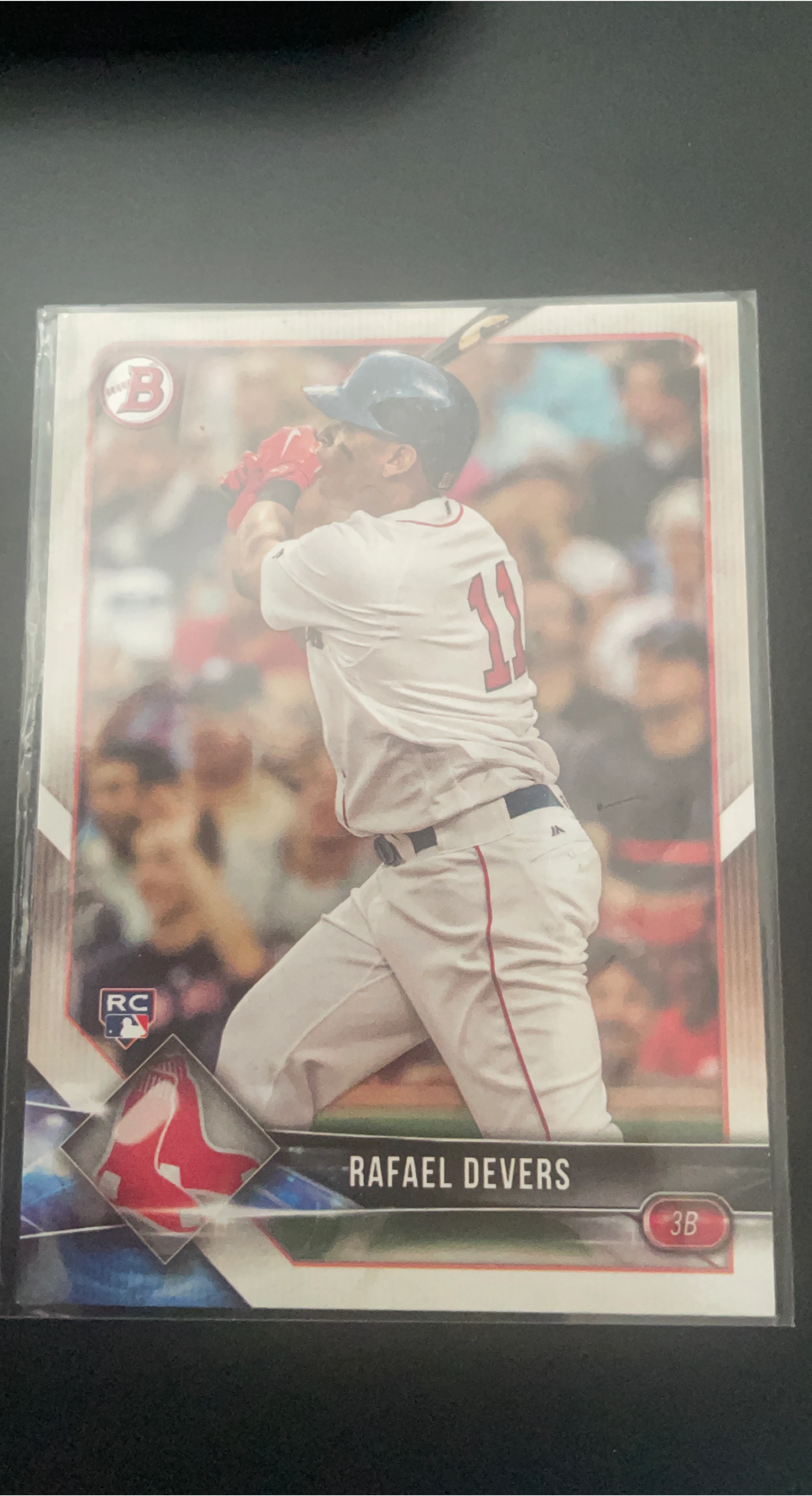 2018 Bowman Chrome Rafael Devers RC Baseball Card