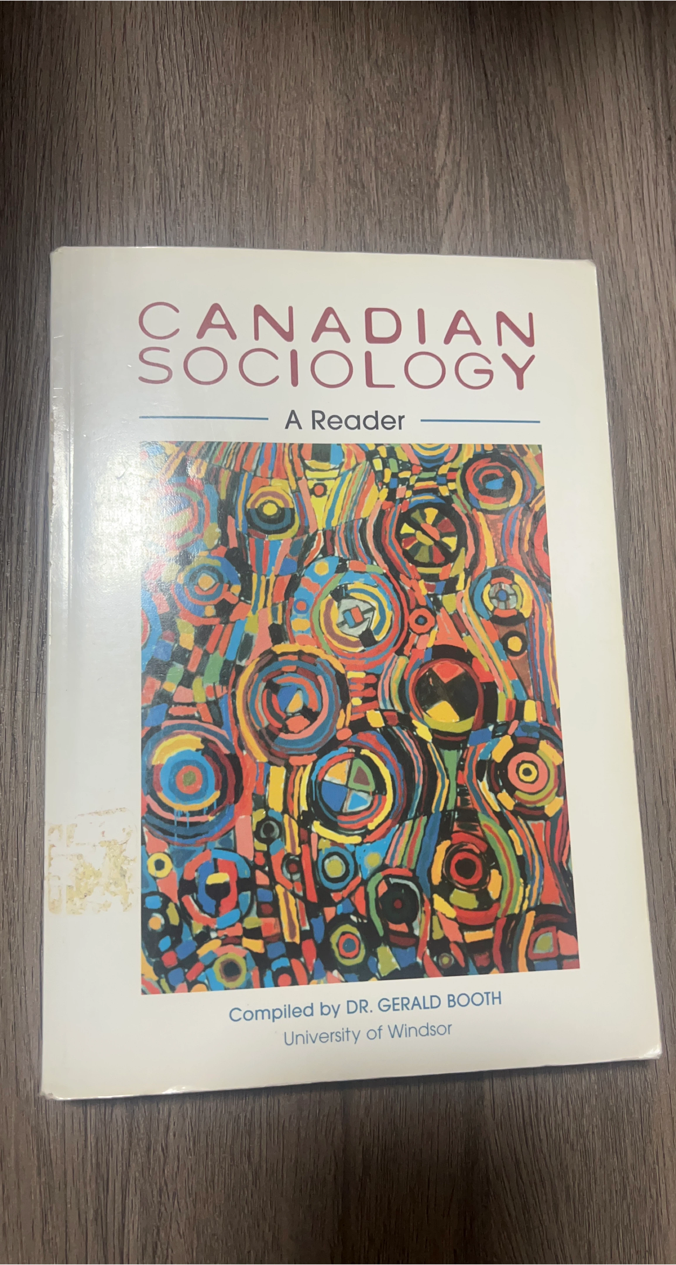 Canadian Sociology: A Reader Book
