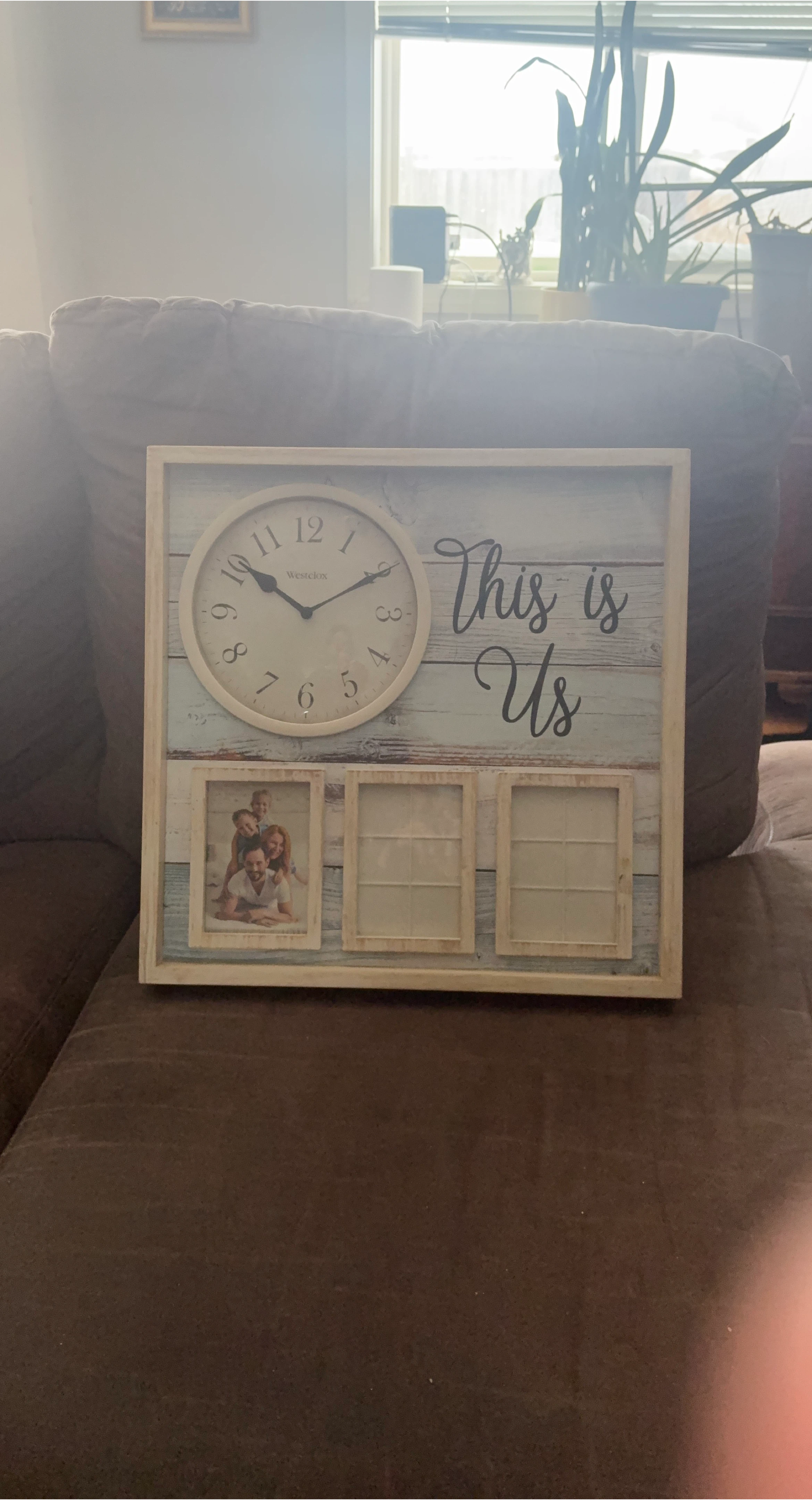 Westclox "This is Us" Photo Frame Clock