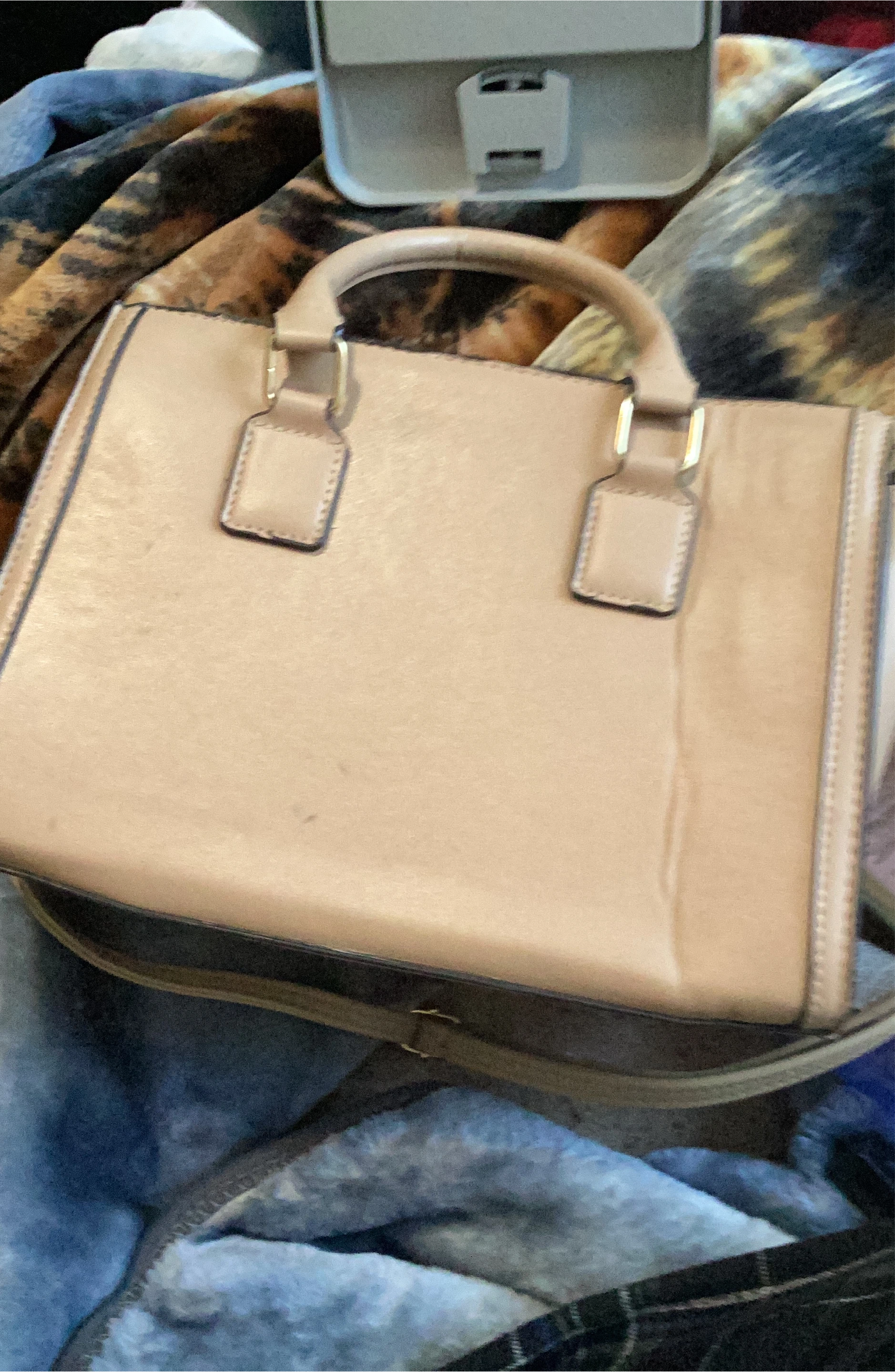Ardene Tan Top-Handle Handbag
