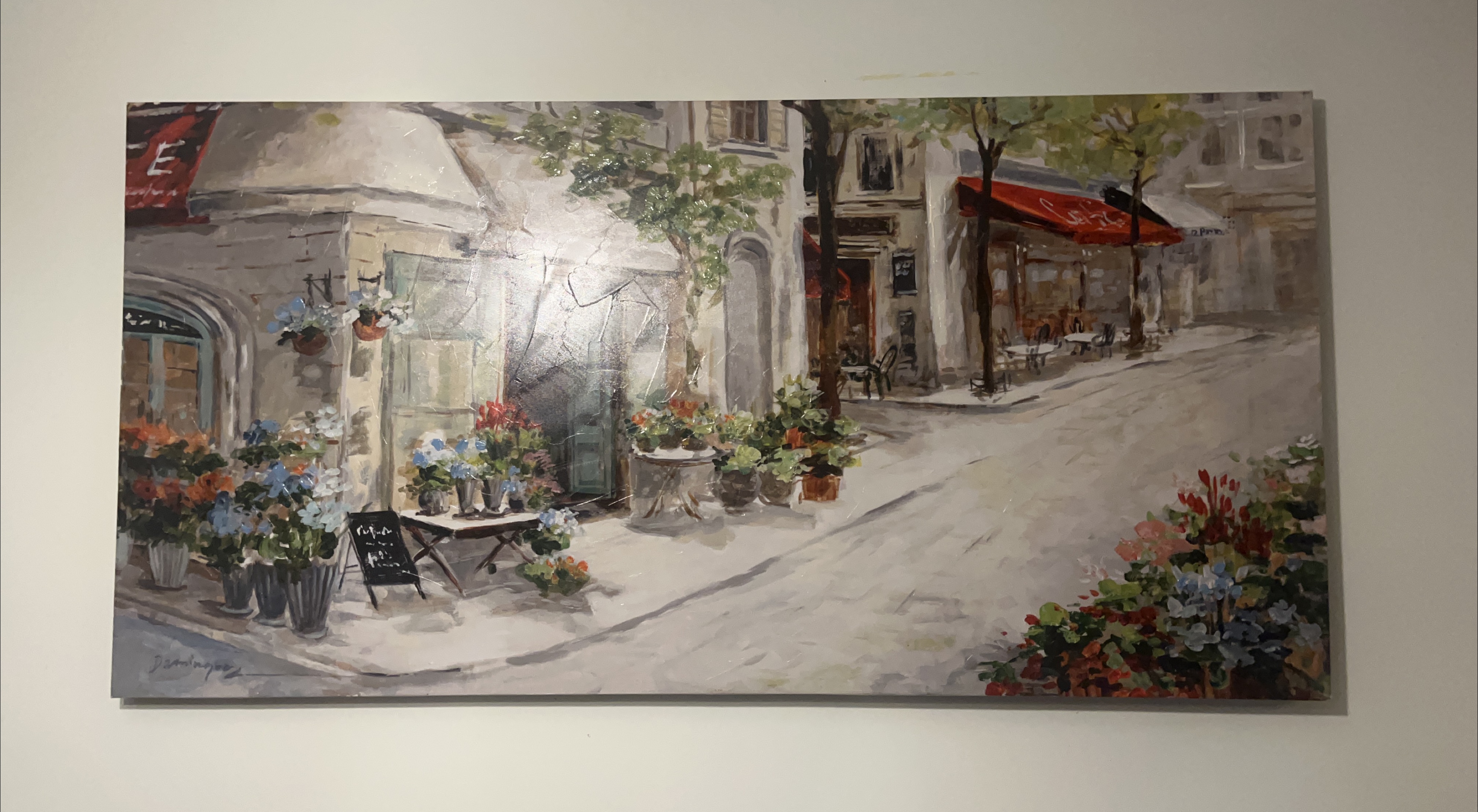 Impressionist Street Scene Wall Art Painting