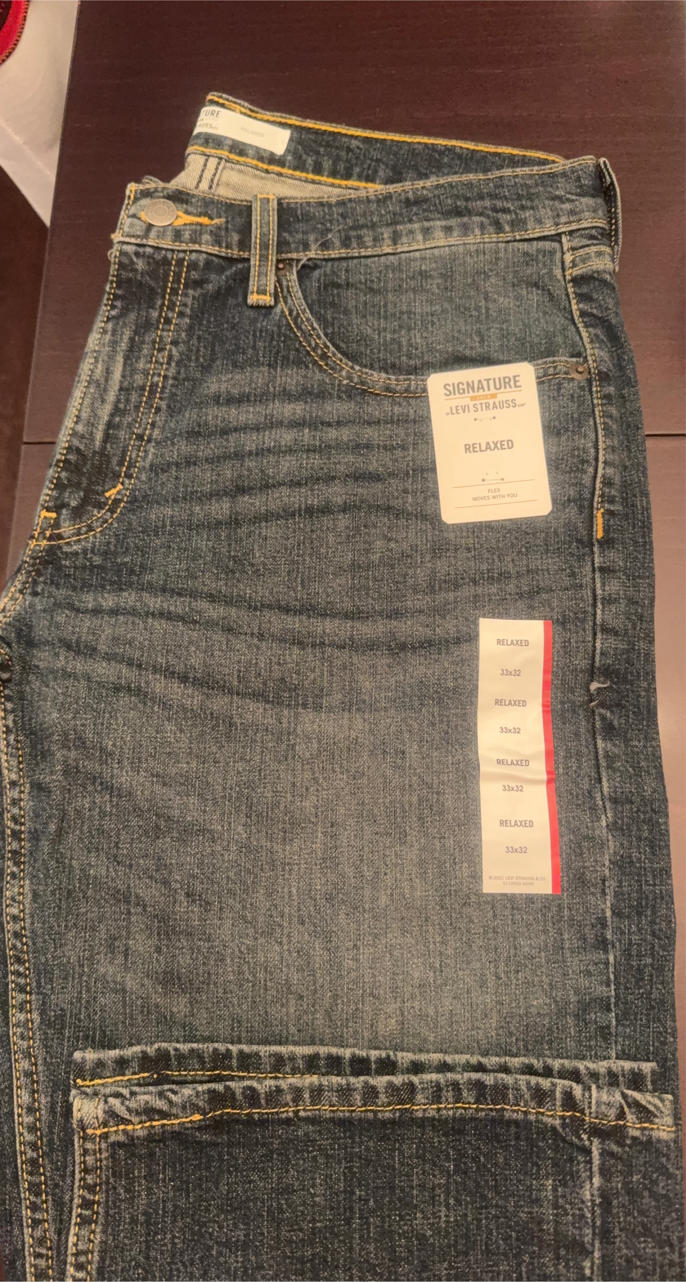 Levi Strauss Signature Relaxed Fit Jeans 33x32