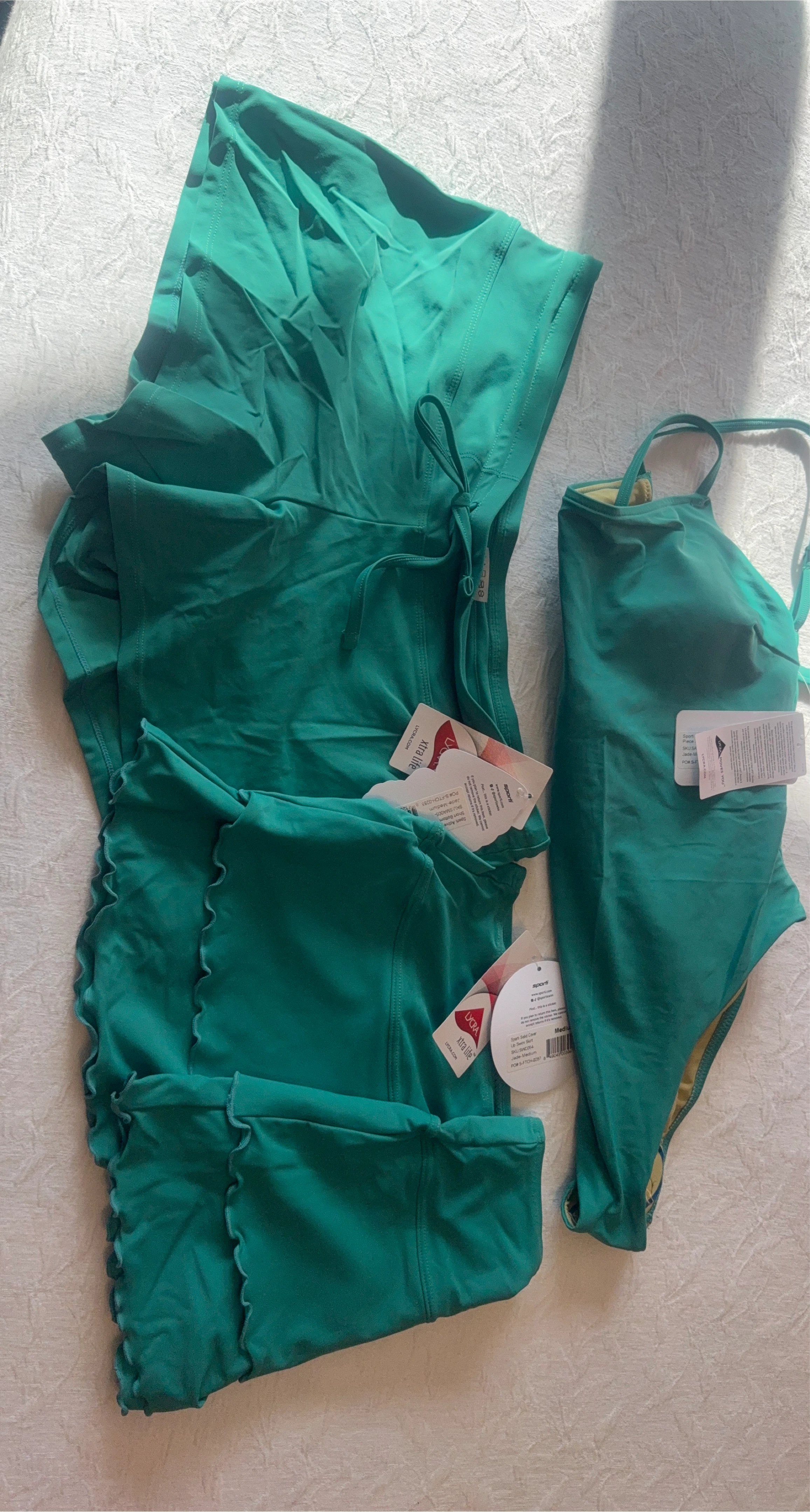 TYR Swimwear Set - Teal Green - Medium