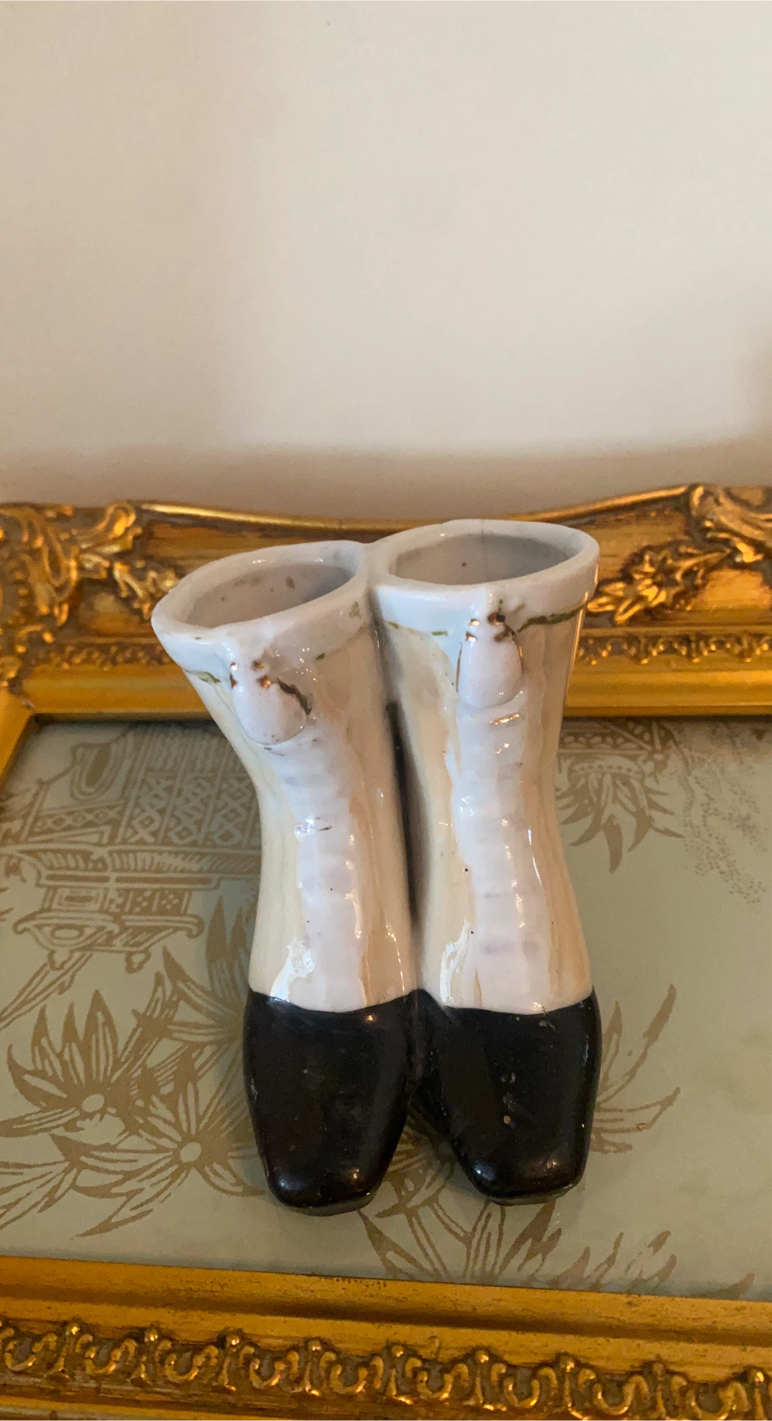 Ceramic Vintage Boots Vase