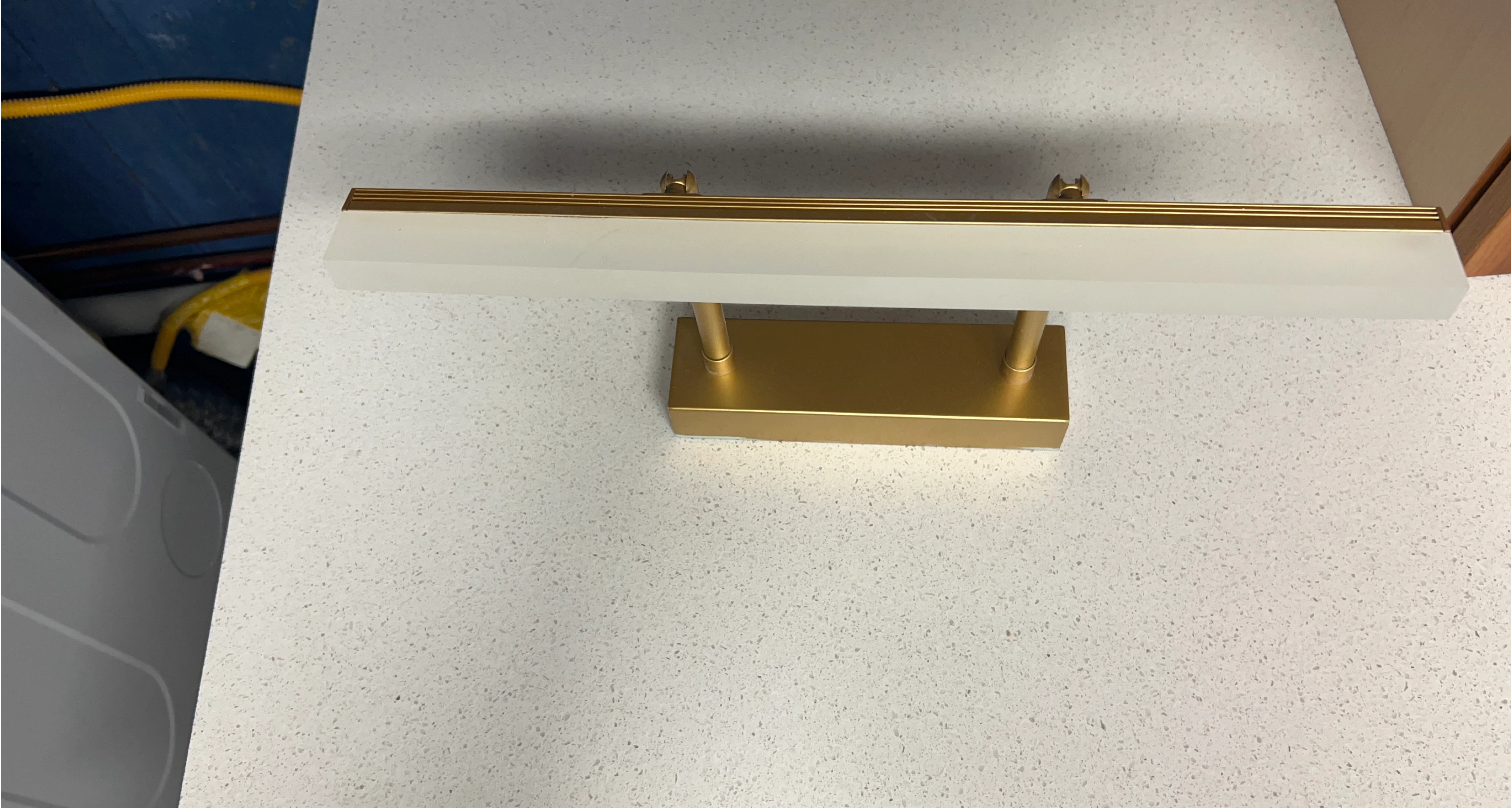 Gold and White Modern Wall Sconce Light Fixture