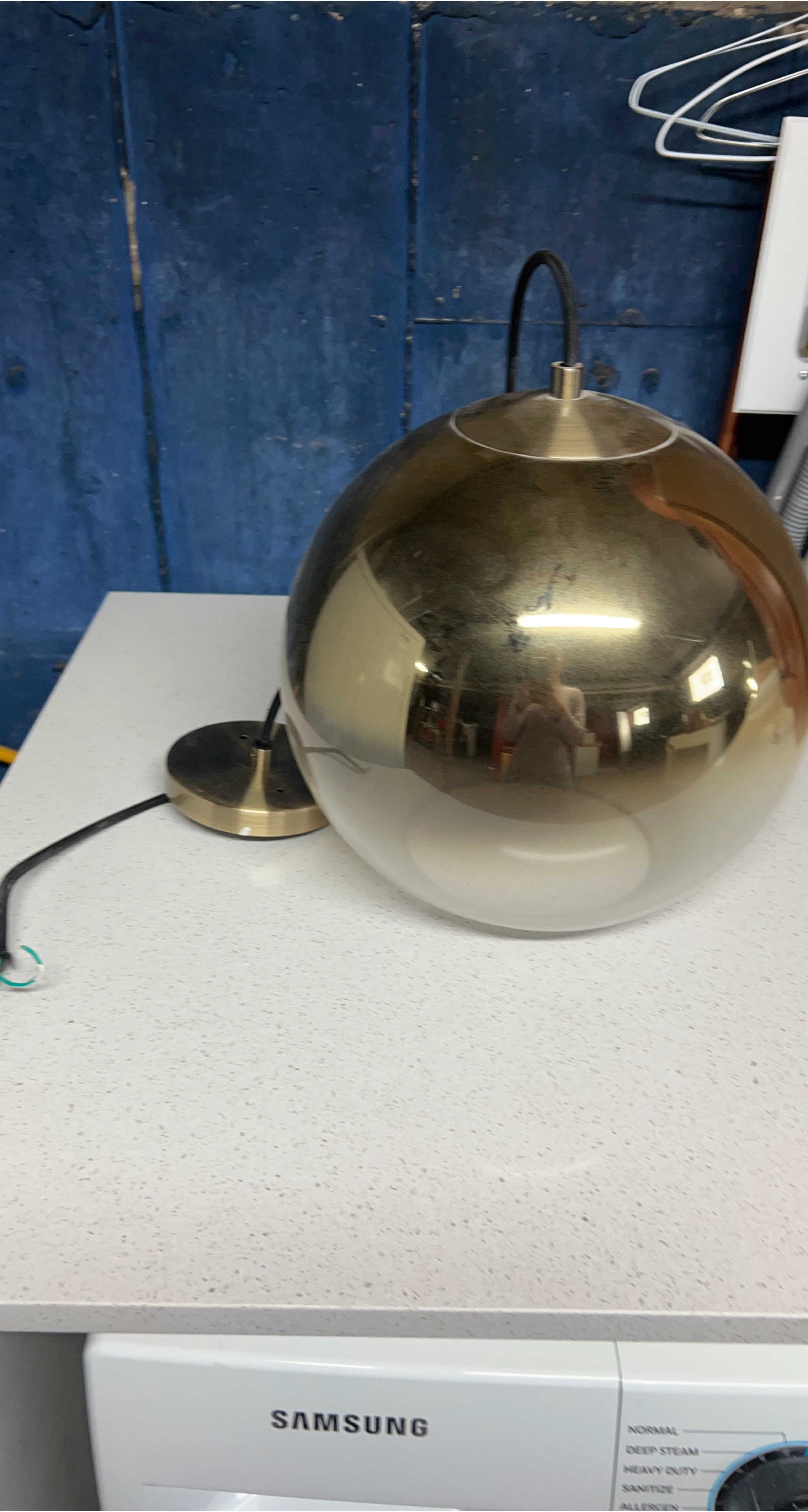 Large Globe Pendant Light Fixture