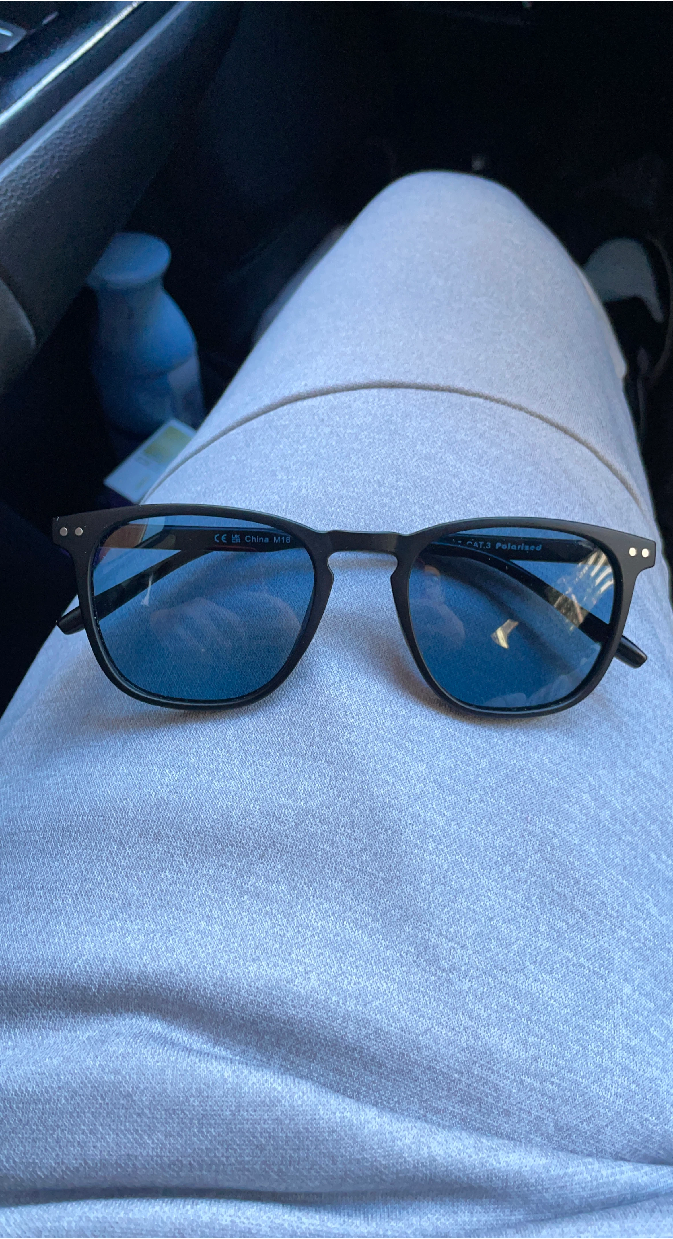Black Polarized Sunglasses CAT 3