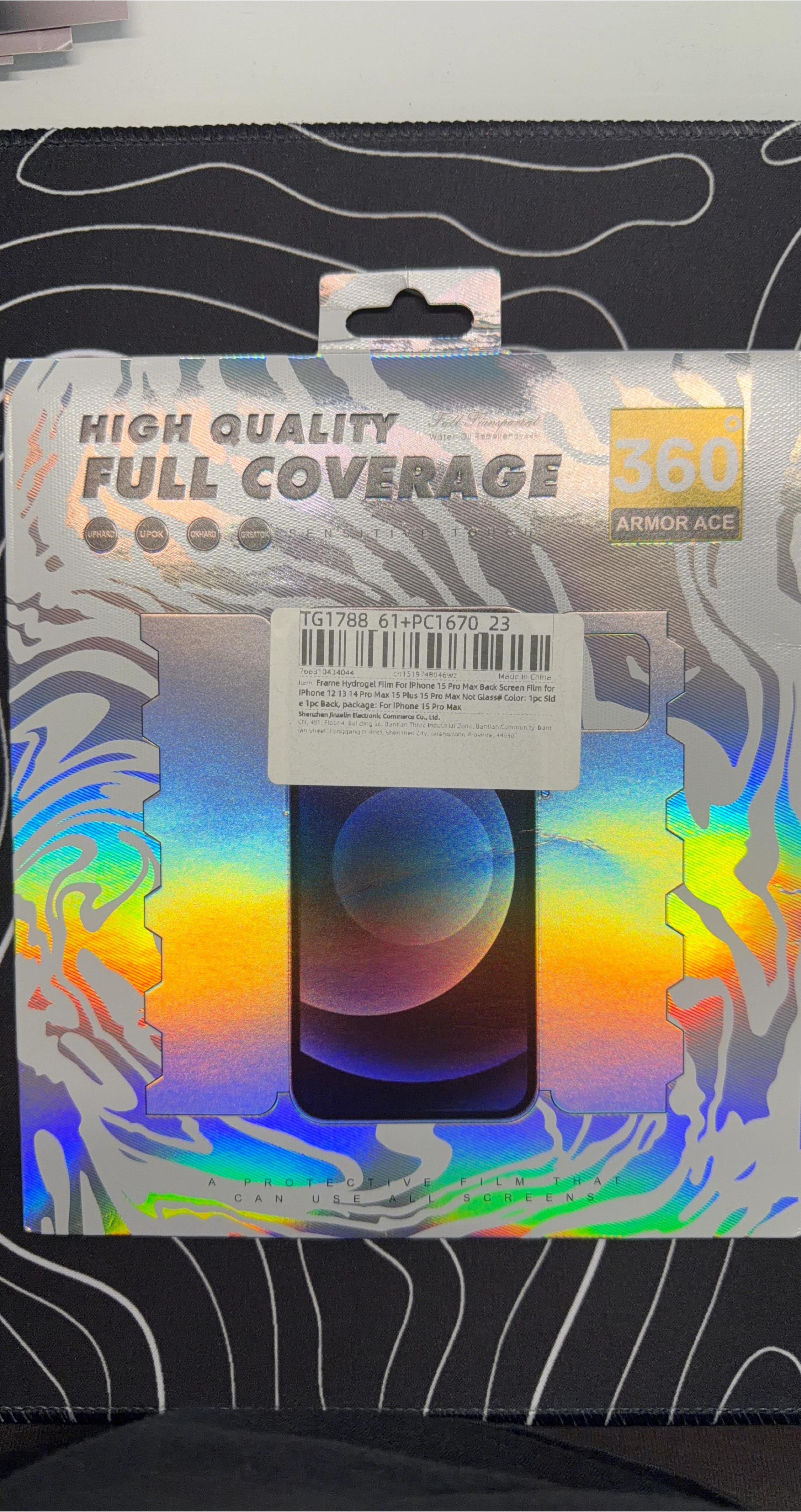 Armor Ace Full Coverage Hydrogel Film for iPhone 15 Pro Max