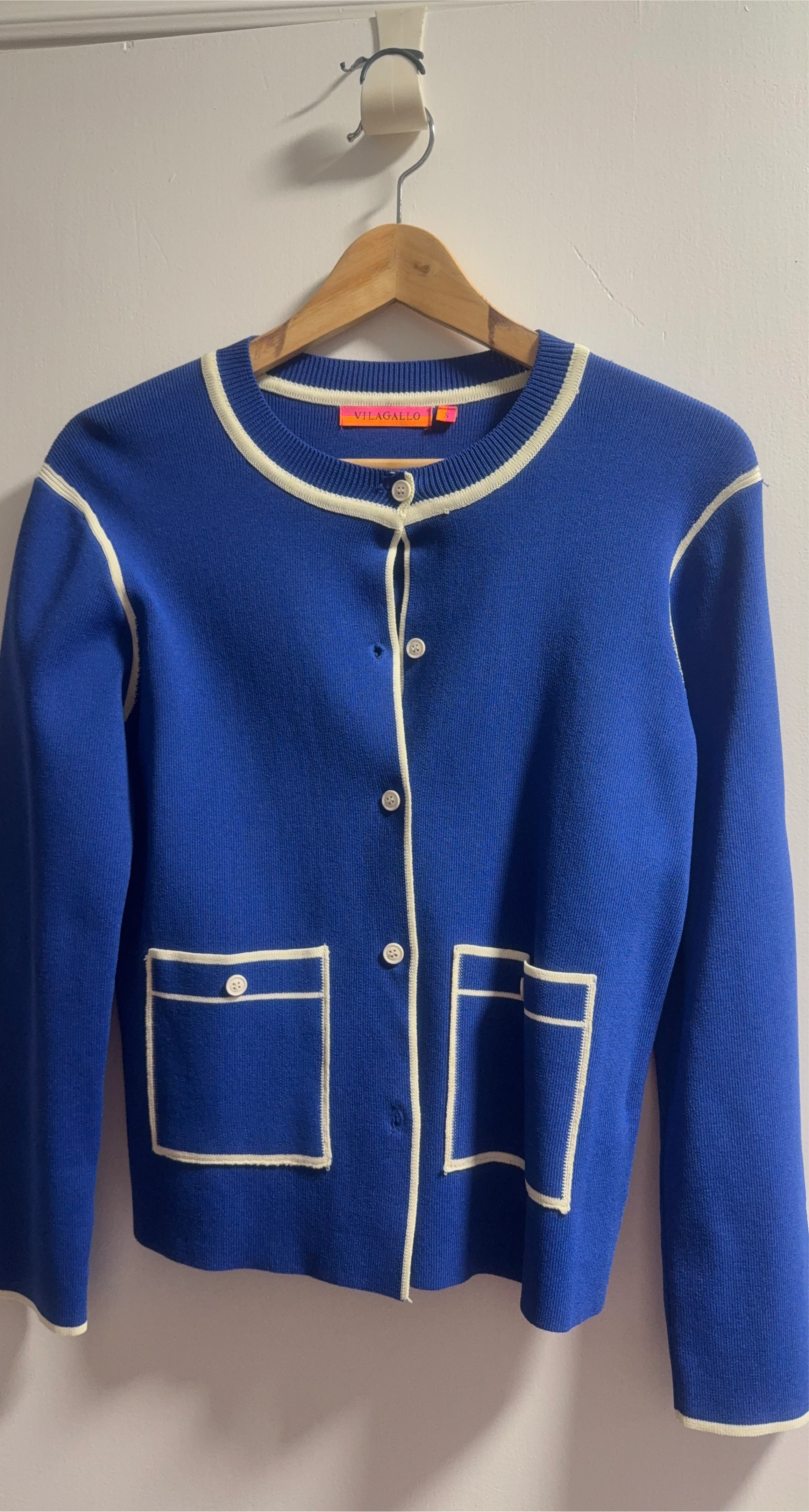 Vilagallo Blue Cardigan Size S