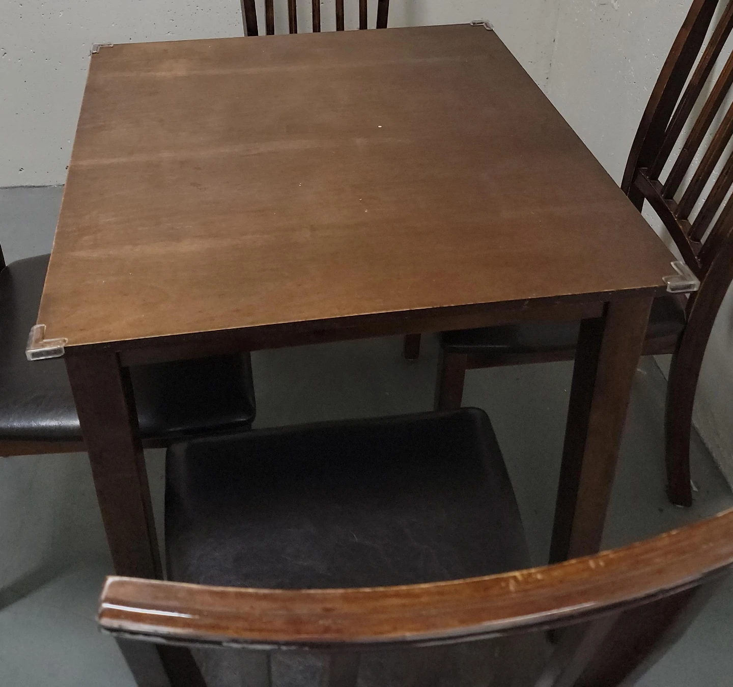 Wooden Dining Table with 4 Chairs