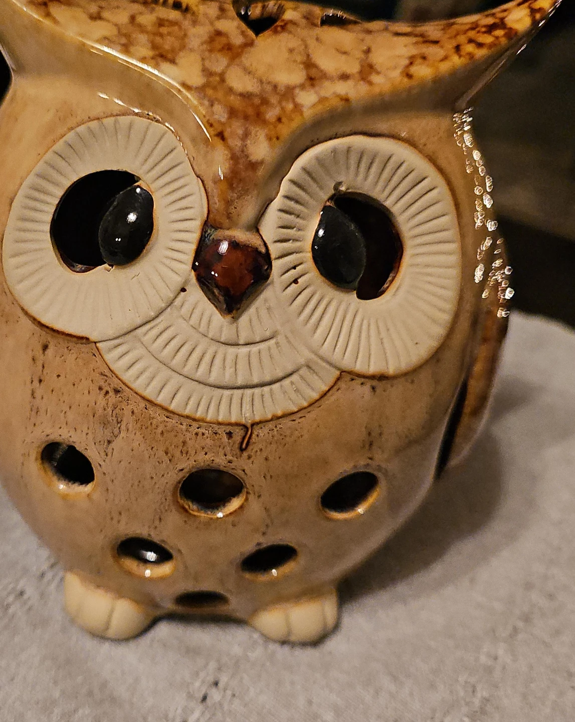 Ceramic Owl Tealight Holder