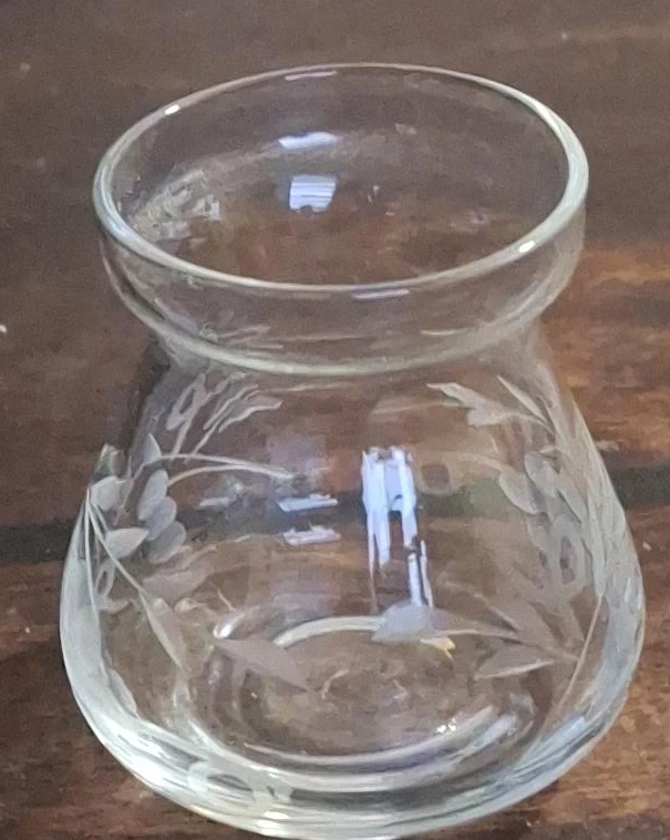 Etched Glass Vase