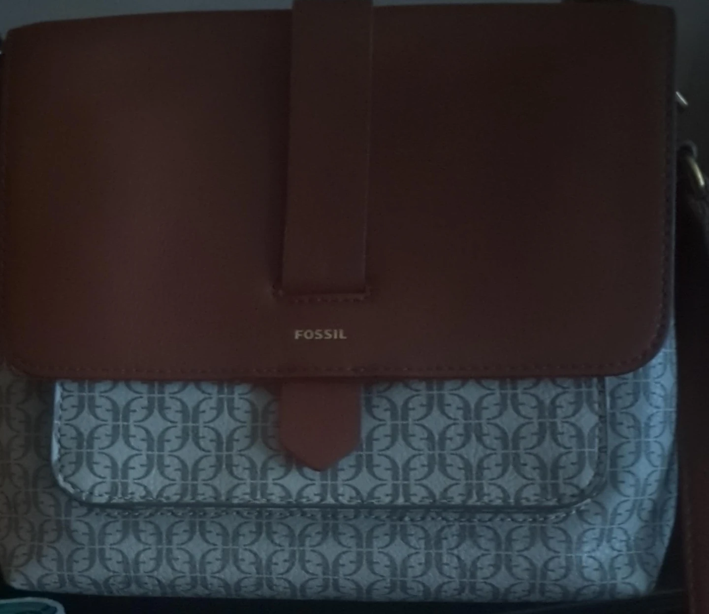 Fossil Logo Crossbody Bag
