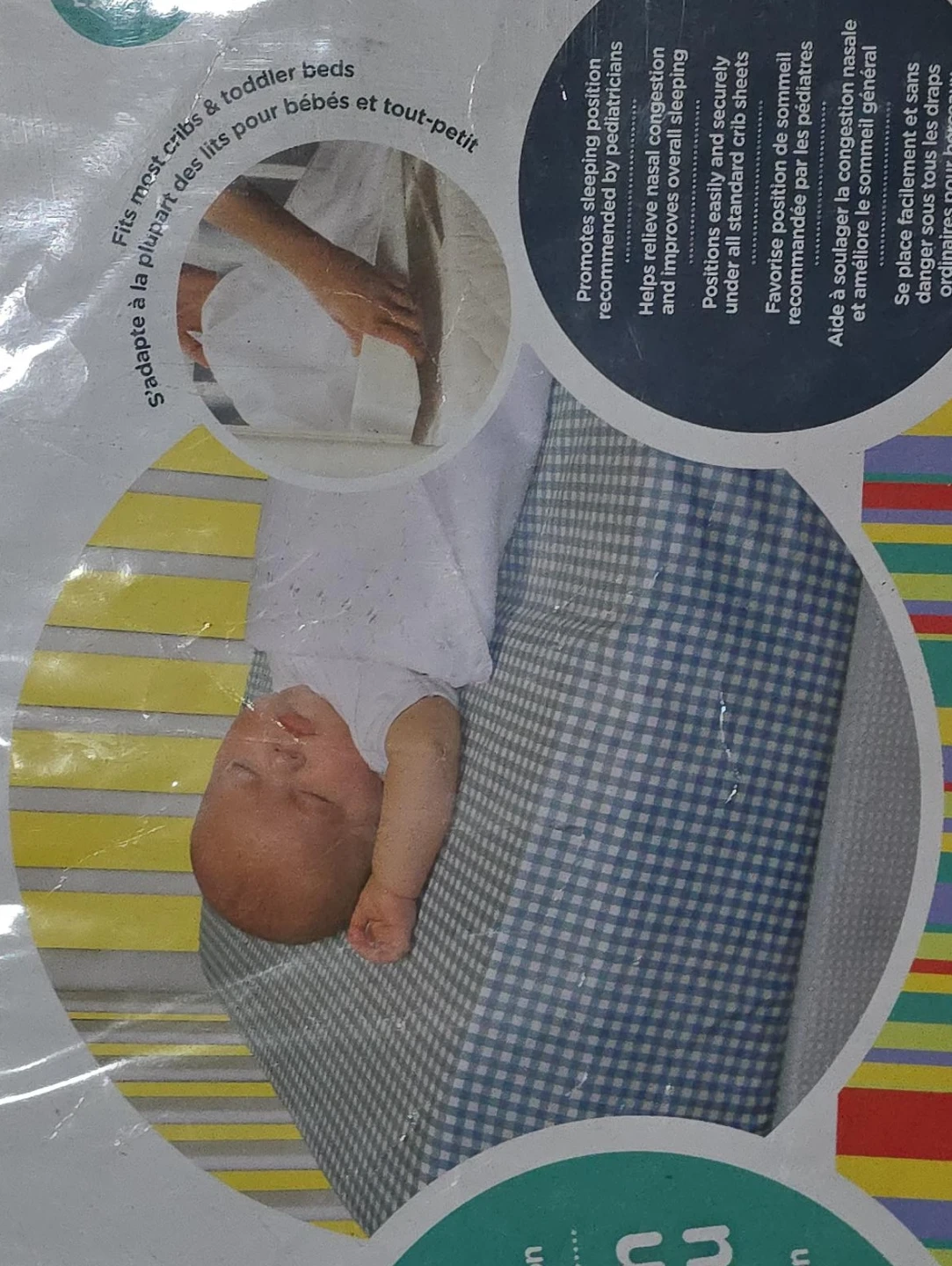 Breathable Baby Crib Wedge, New in Package