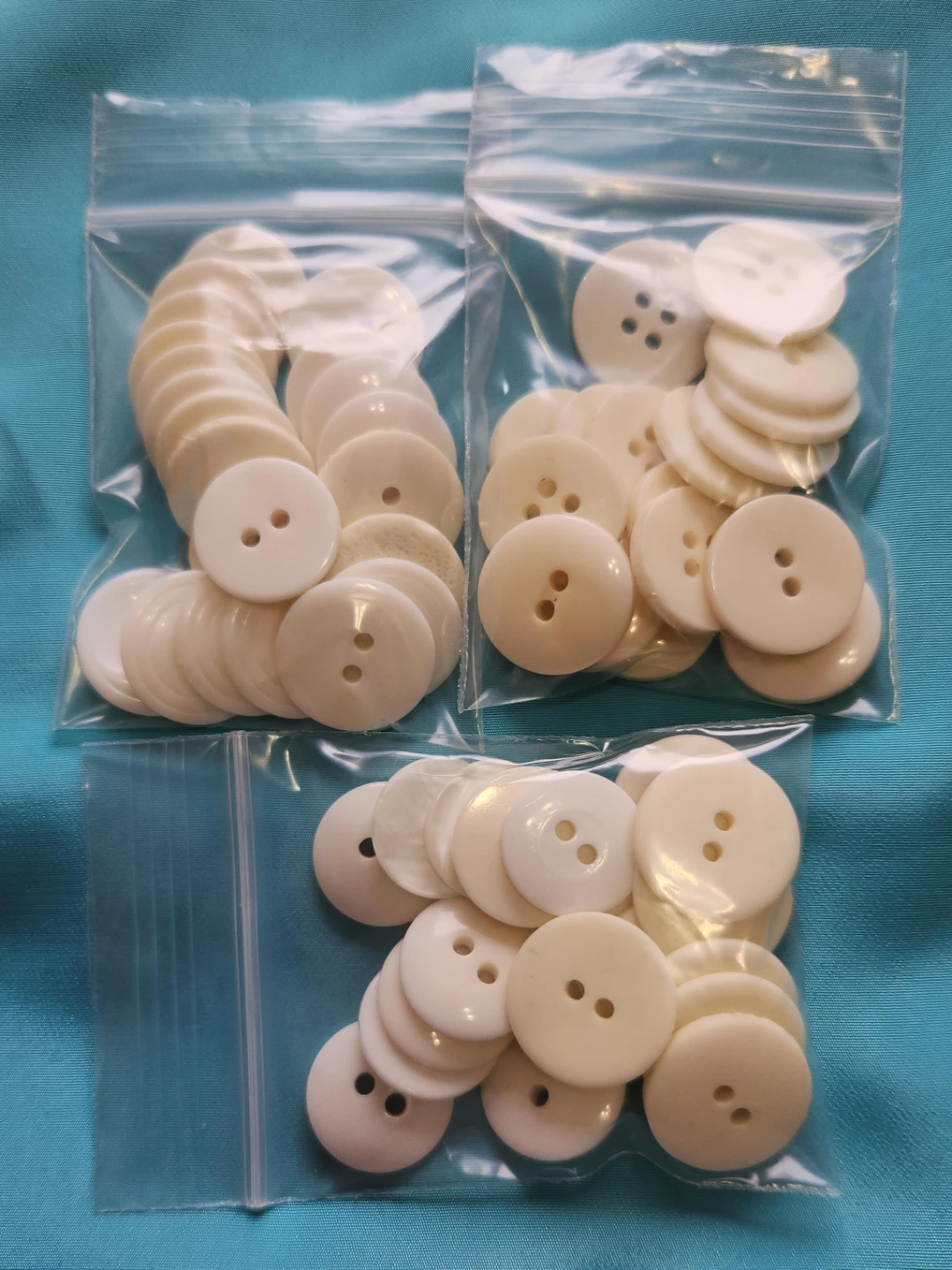 White Sewing Buttons