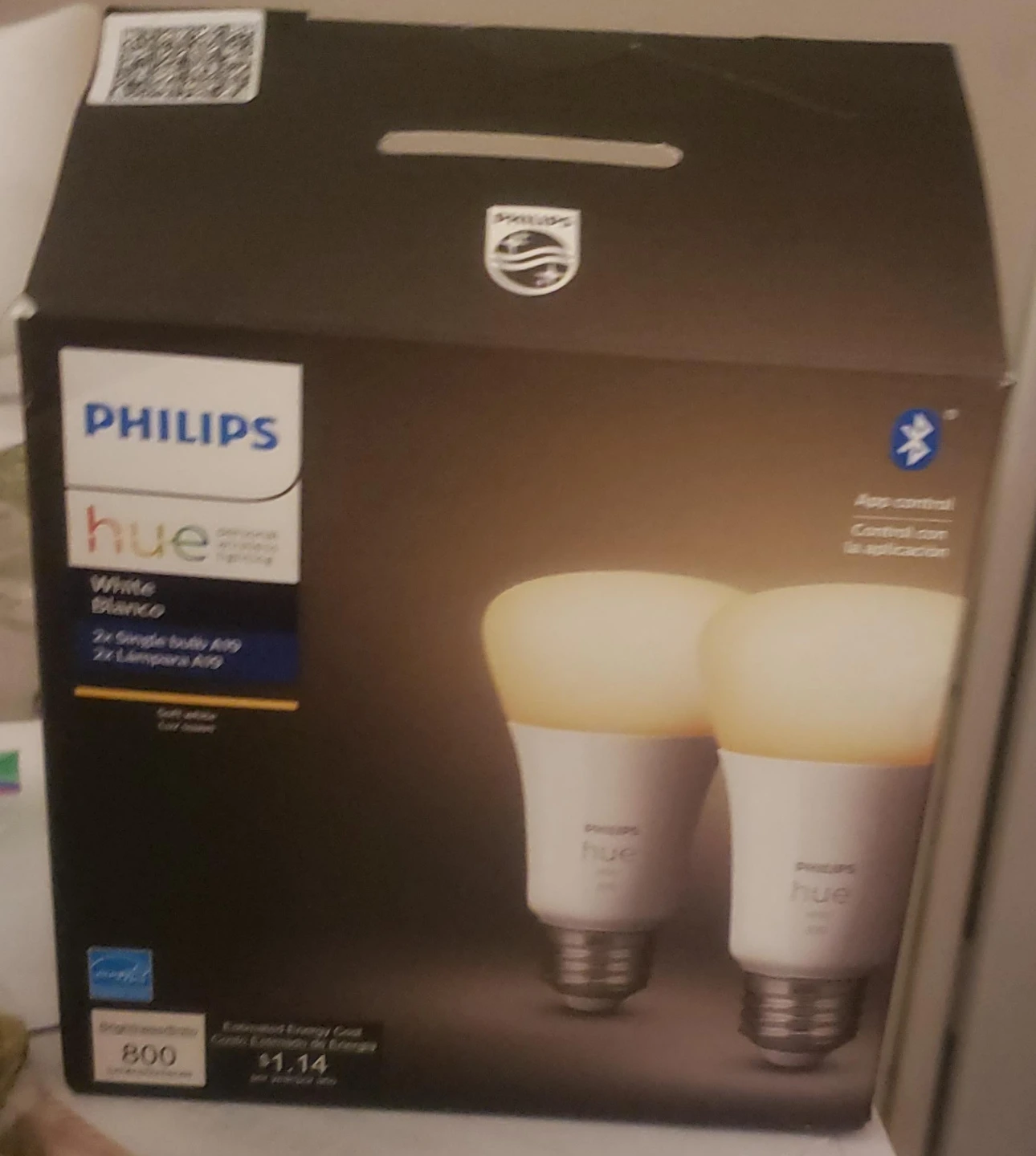 Philips Hue White Smart LED Bulbs 2-Pack