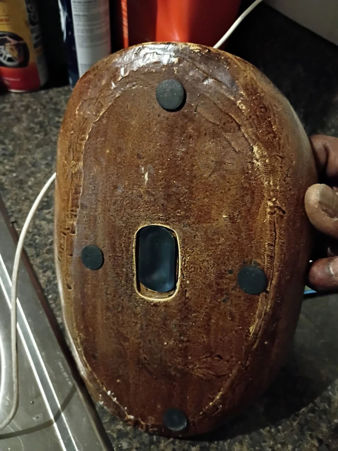 Brown Ceramic Decorative Bowl