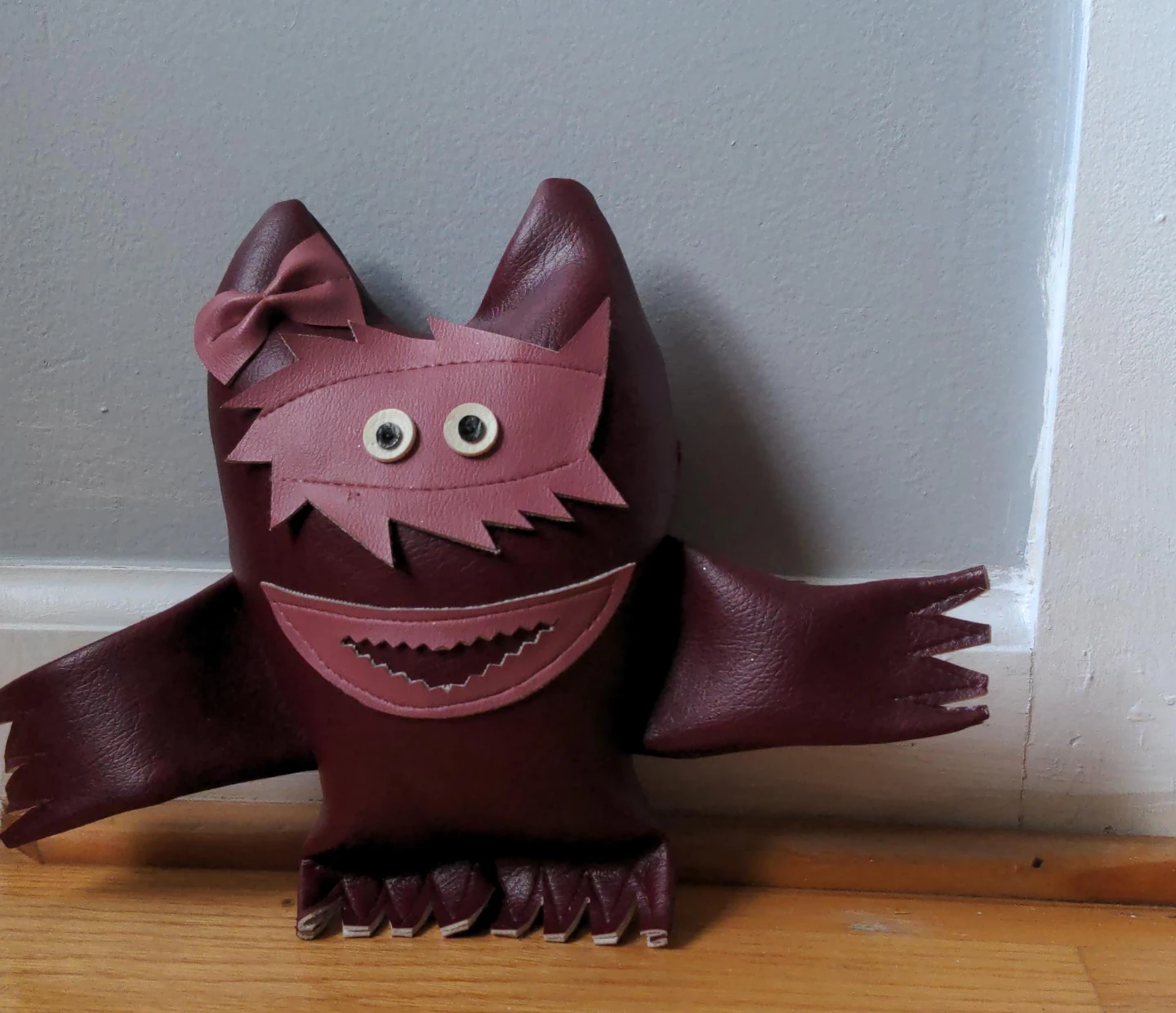 Handmade Leather Monster Doll - photo 2