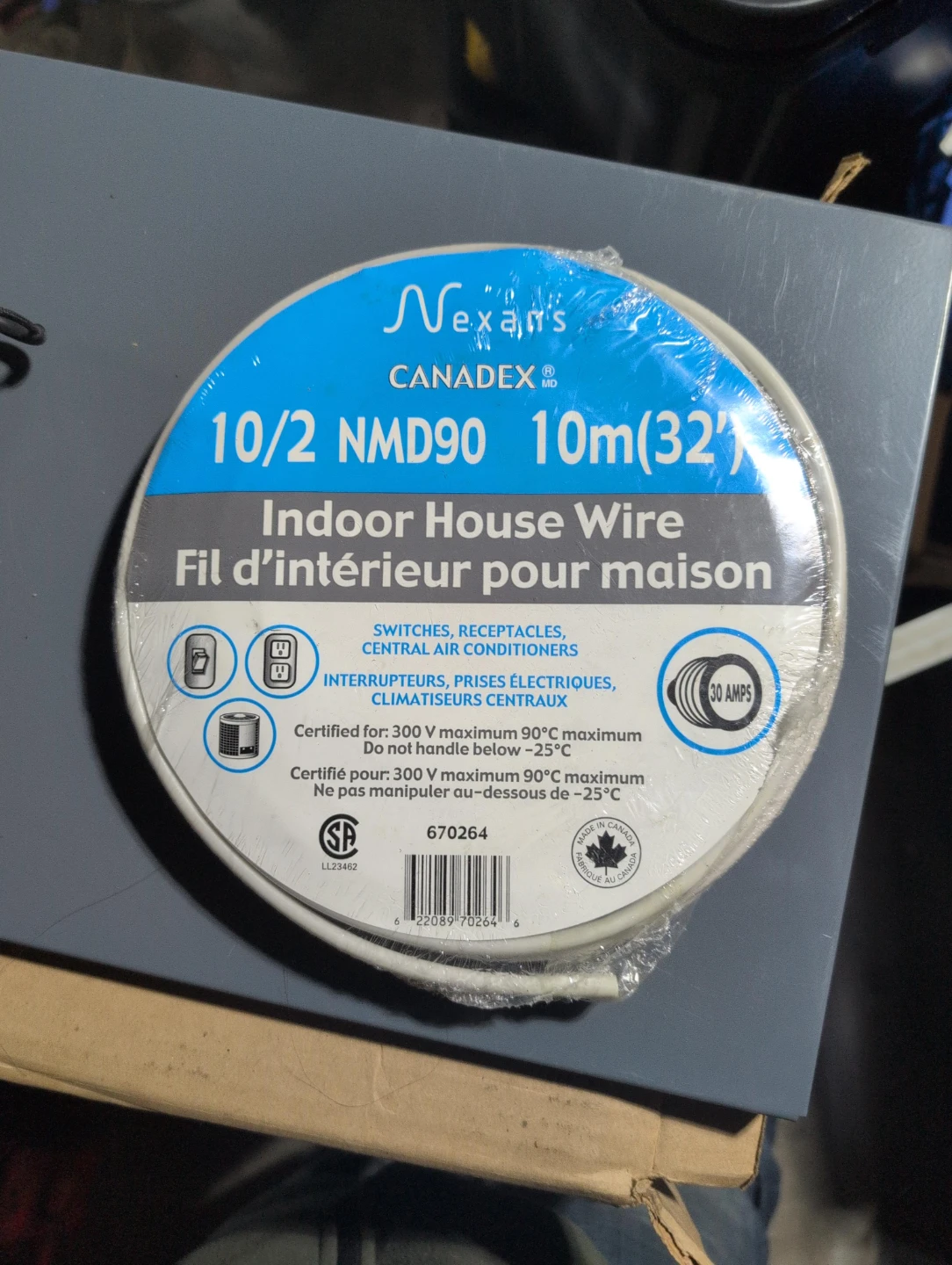 Nexans 10/2 NMD90 Indoor House Wire 10m (32 ft)
