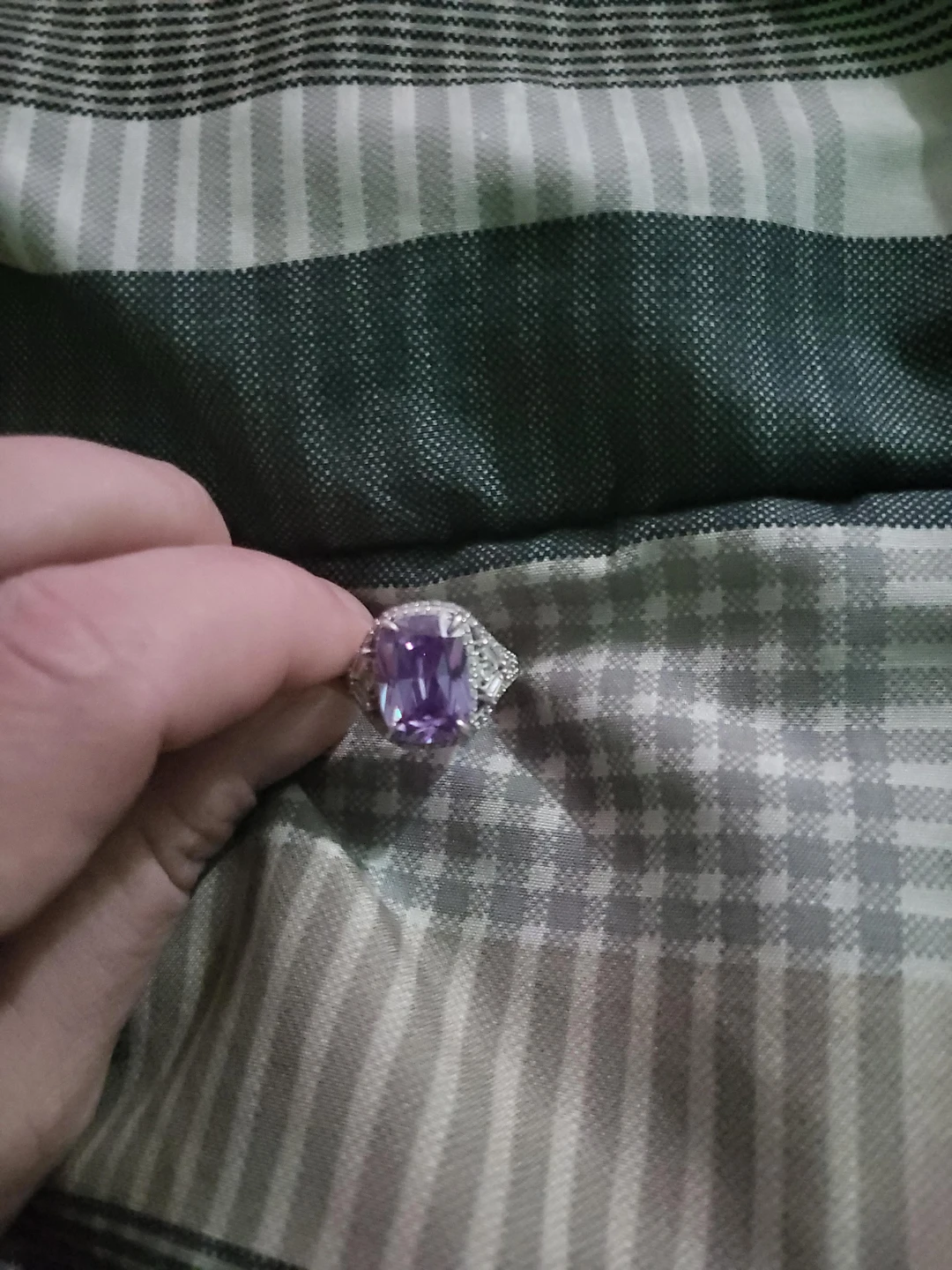 Purple Gemstone Cocktail Ring