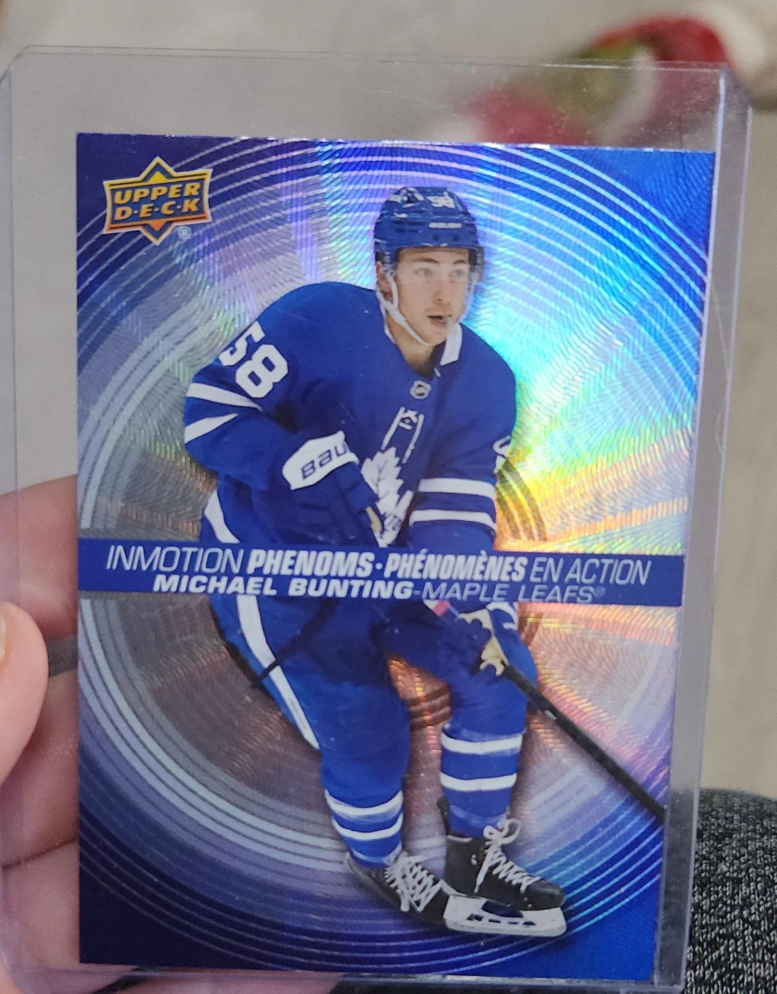 Michael Bunting Upper Deck Hockey Card