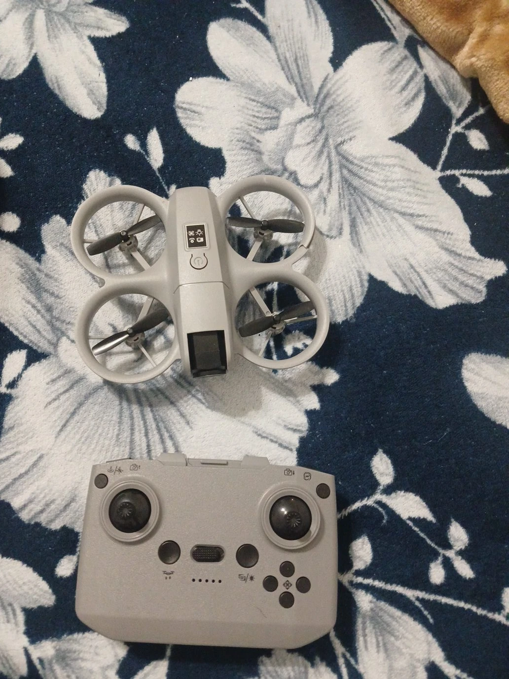 Grey Mini Drone with Remote