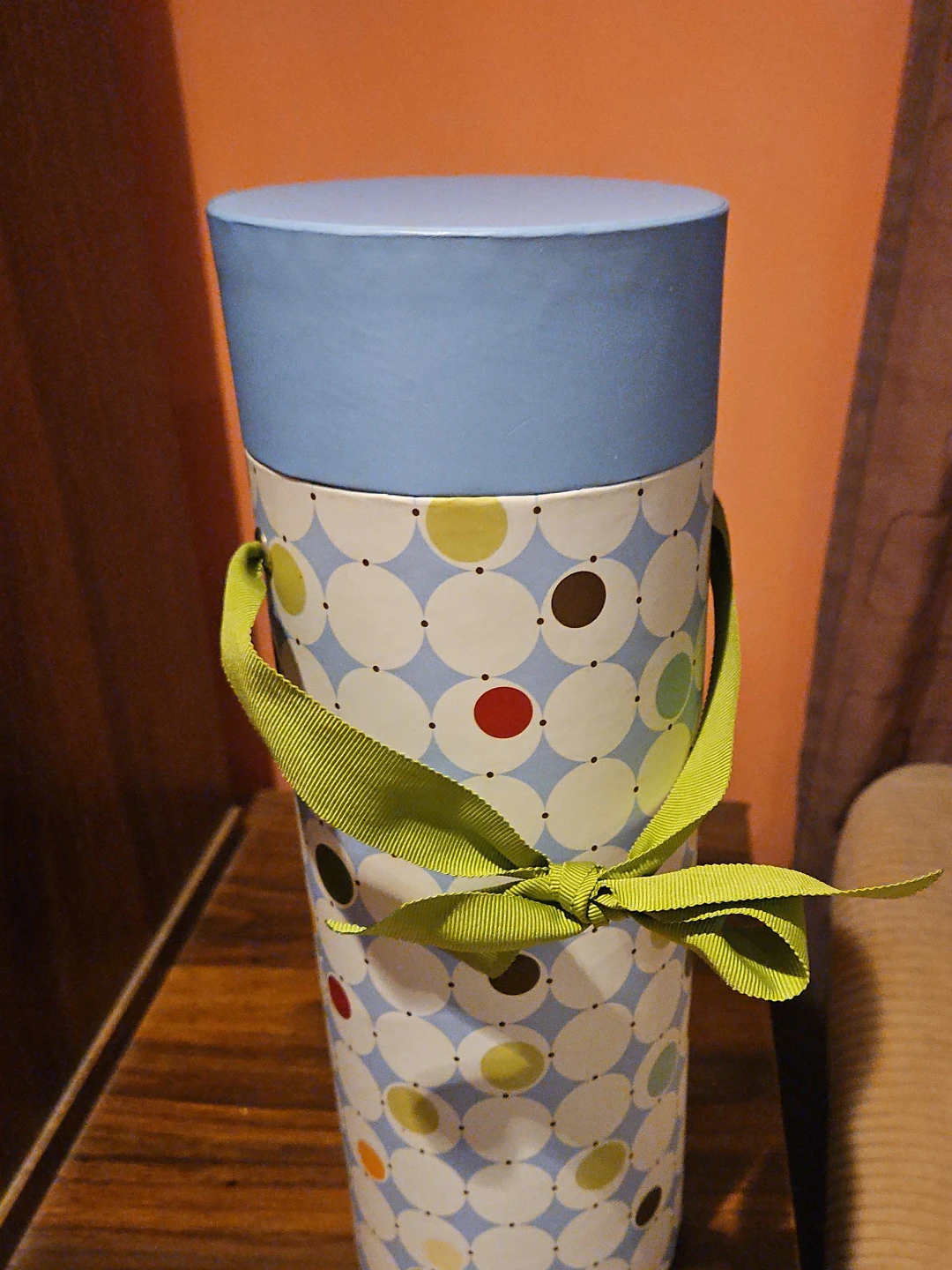 Decorative Cylinder Box with Lid