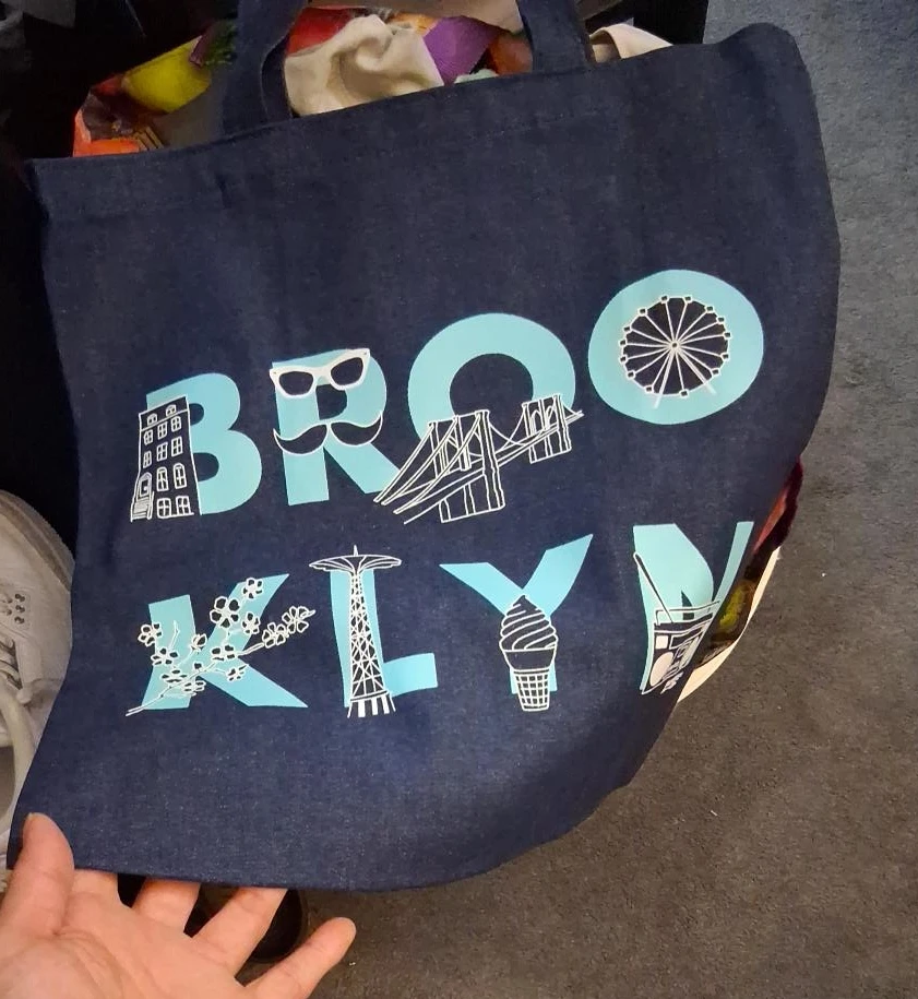 Brooklyn Denim Tote Bag