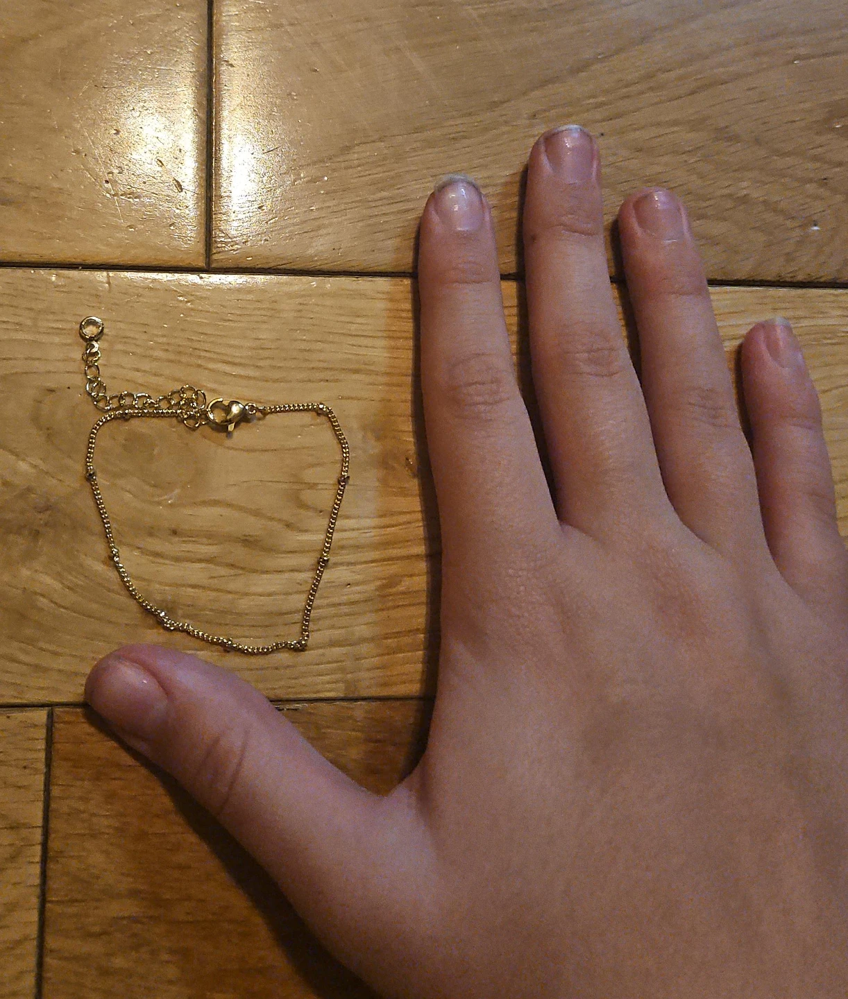 Gold colored bracelet